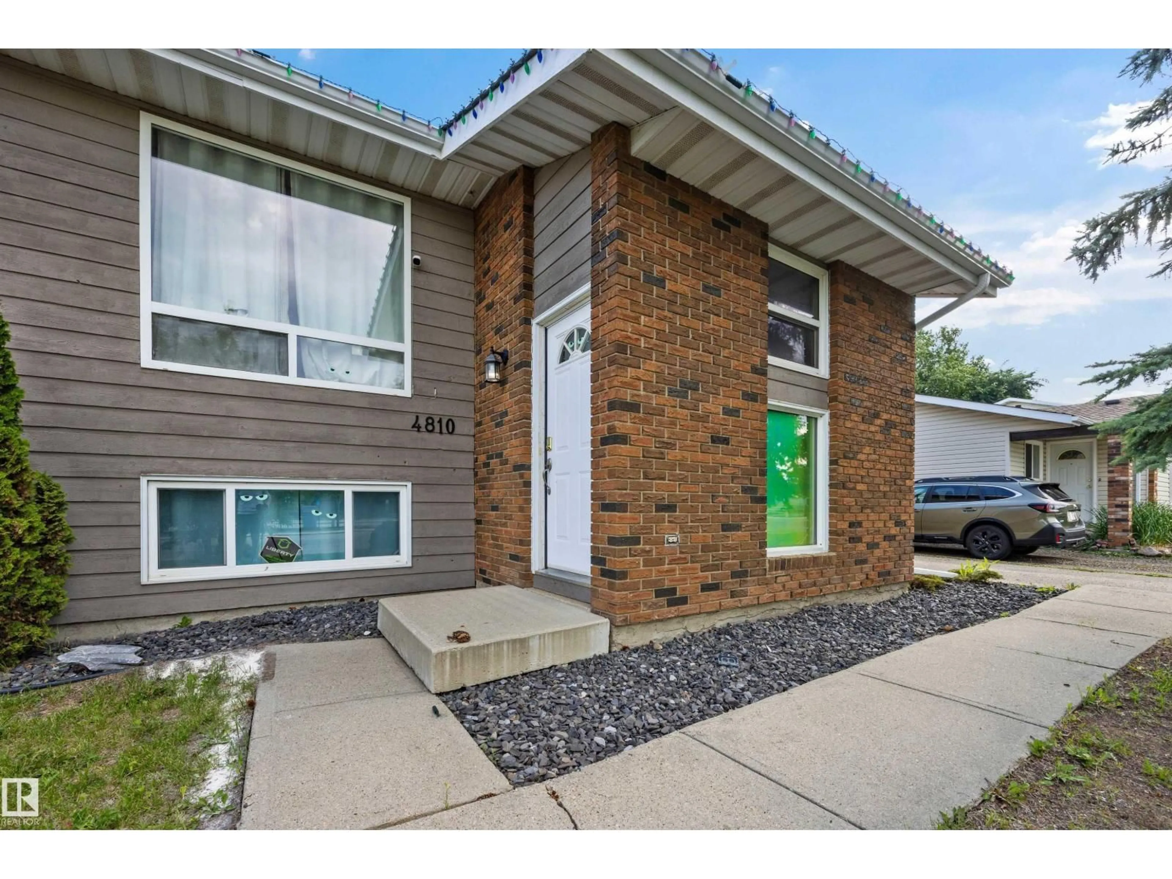Home with brick exterior material, street for 4810 55 AV, Beaumont Alberta T4X1J8