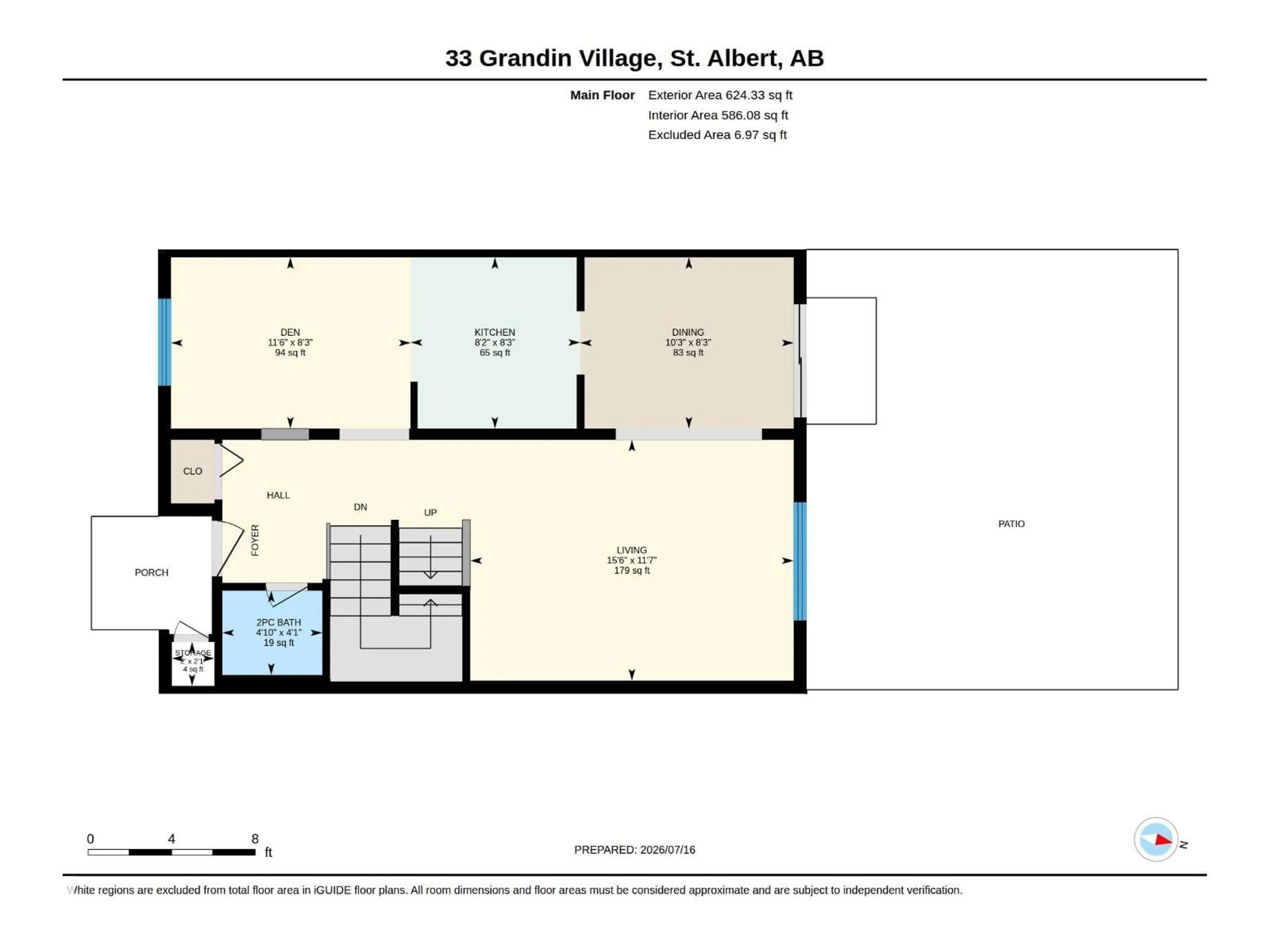 Floor plan for 33 GRANDIN VG, St. Albert Alberta T8N1R9