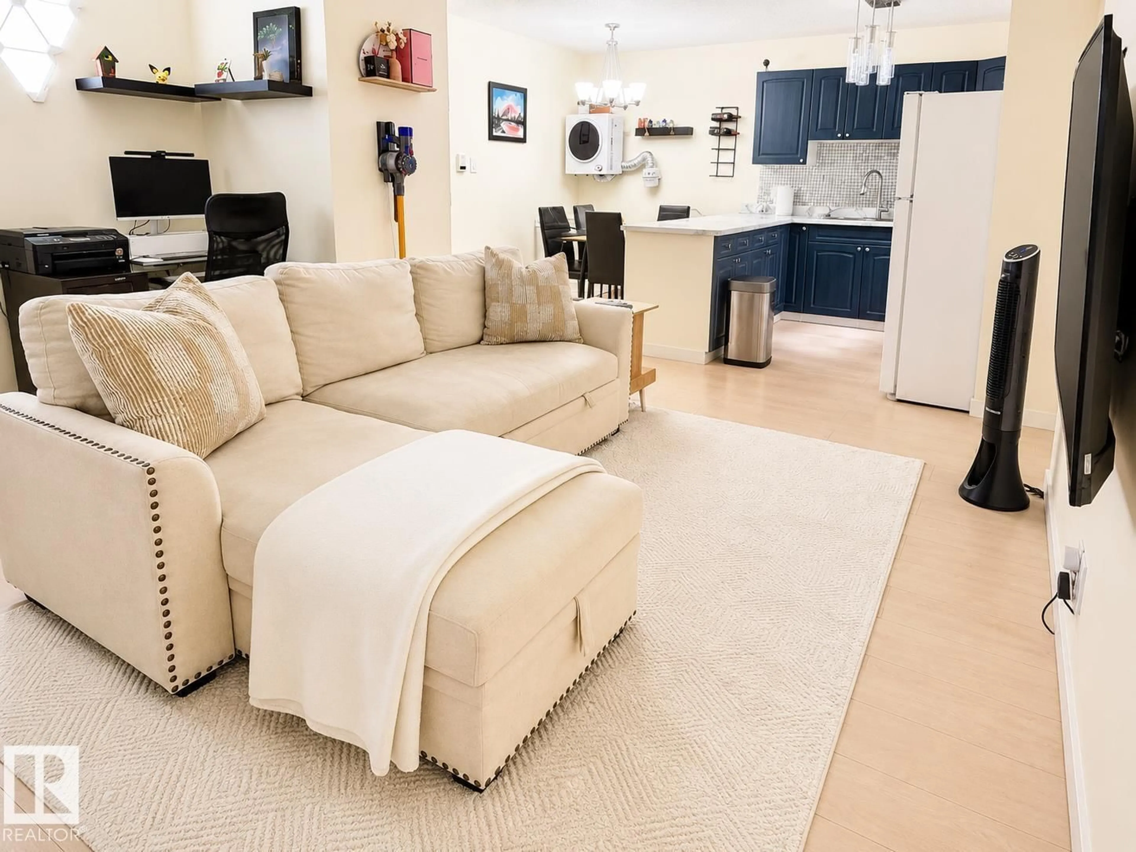 Living room with furniture, unknown for #101 - 11825 71 ST, Edmonton Alberta T5B1W4