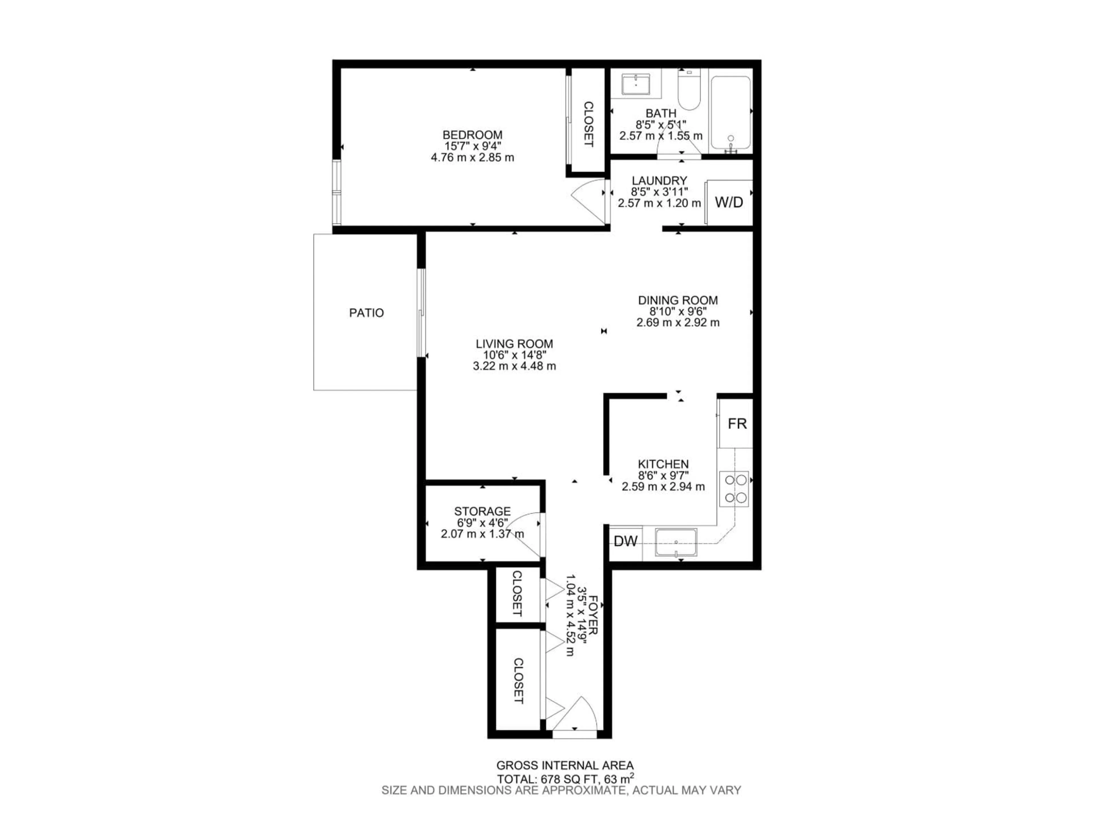 Floor plan for #101 - 7203 171 ST, Edmonton Alberta T5T2R1