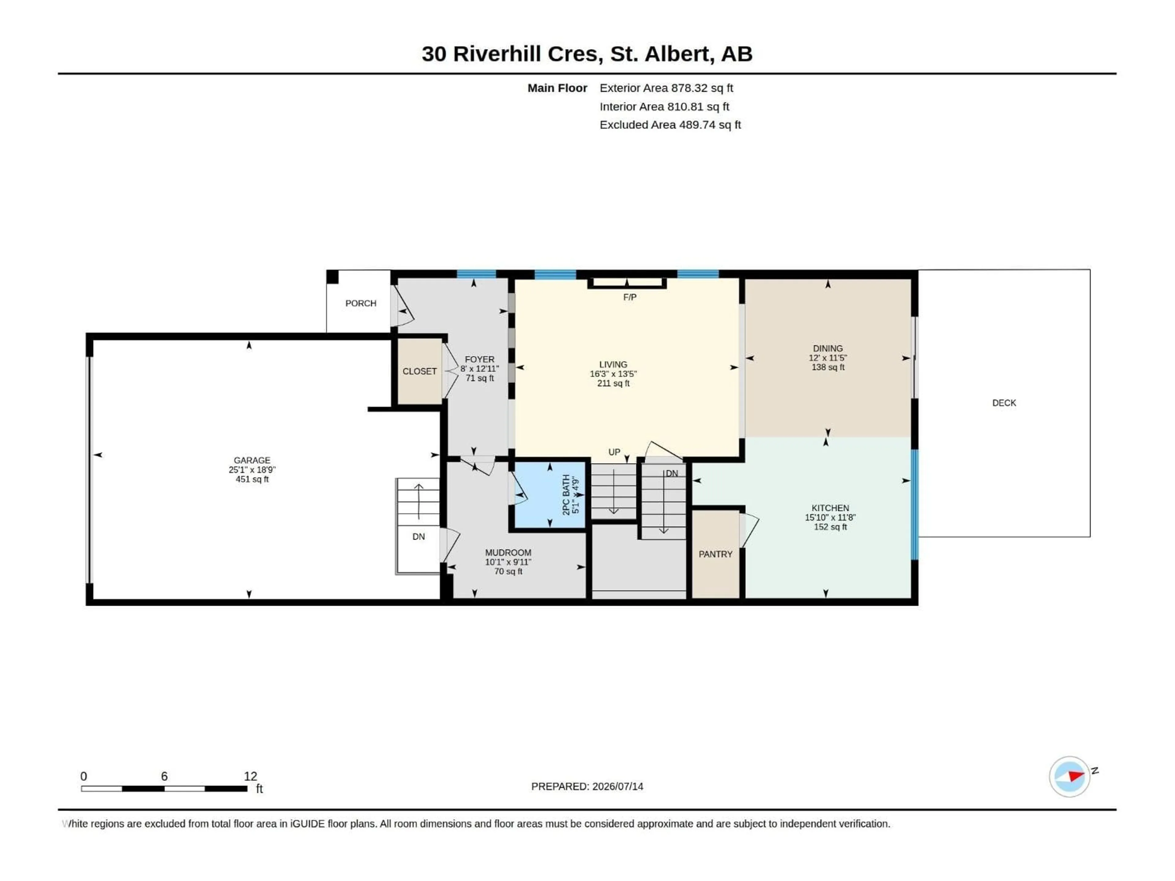 Floor plan for 30 RIVERHILL CR, St. Albert Alberta T8N7X4