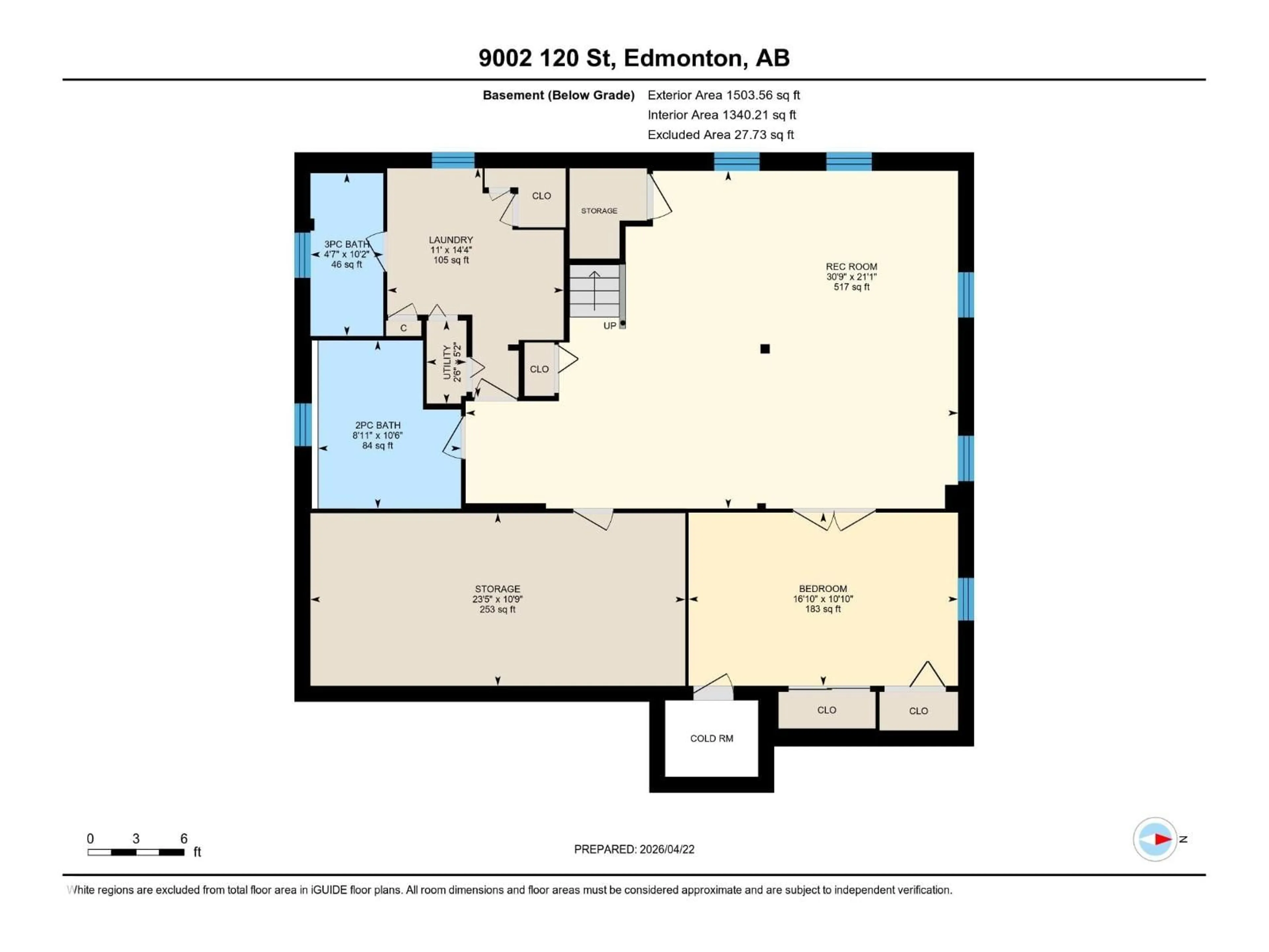 Floor plan for NW - 9002 120 ST, Edmonton Alberta T6G1X7