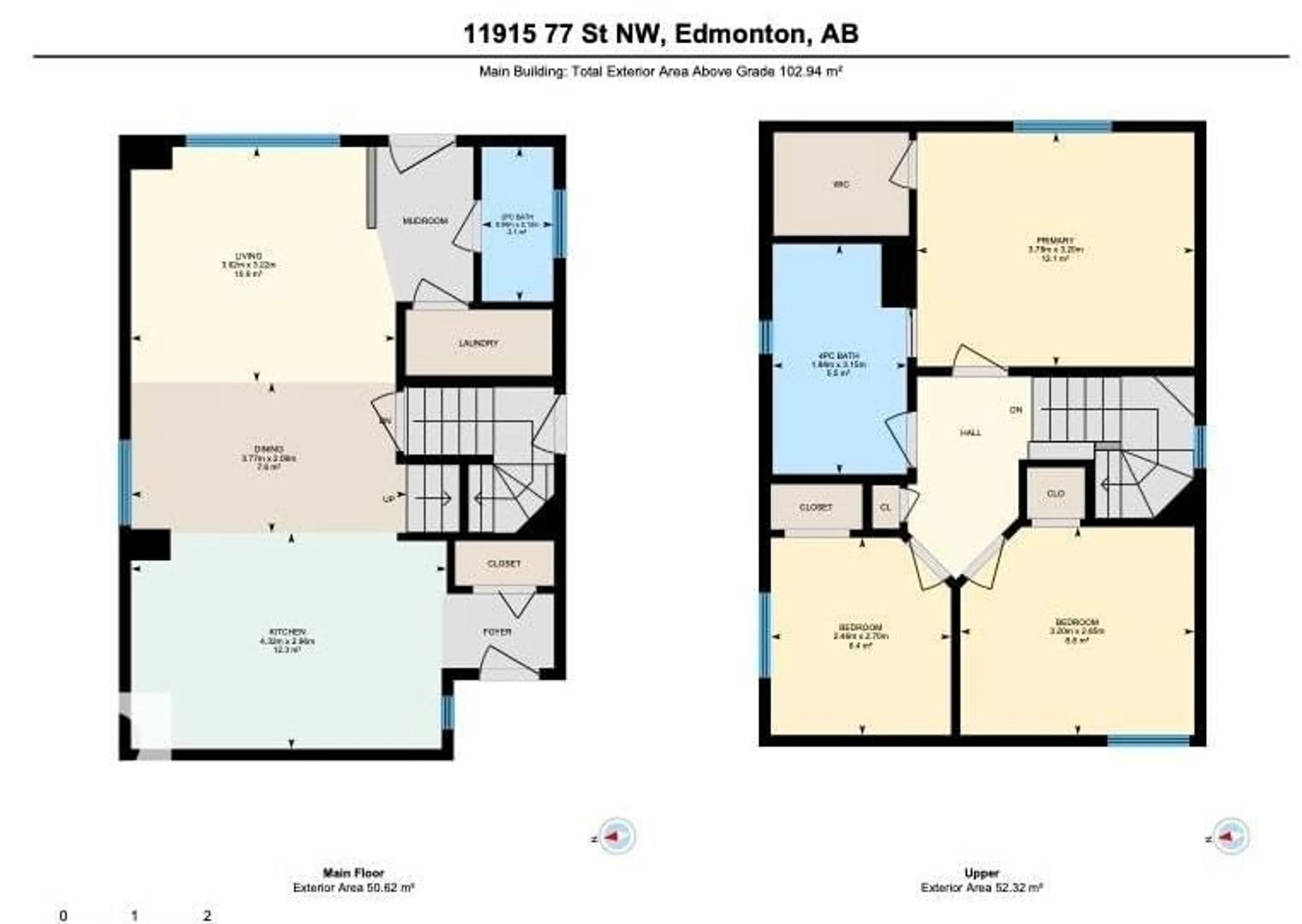 Floor plan for NW - 11915 77 ST, Edmonton Alberta T5B2G5
