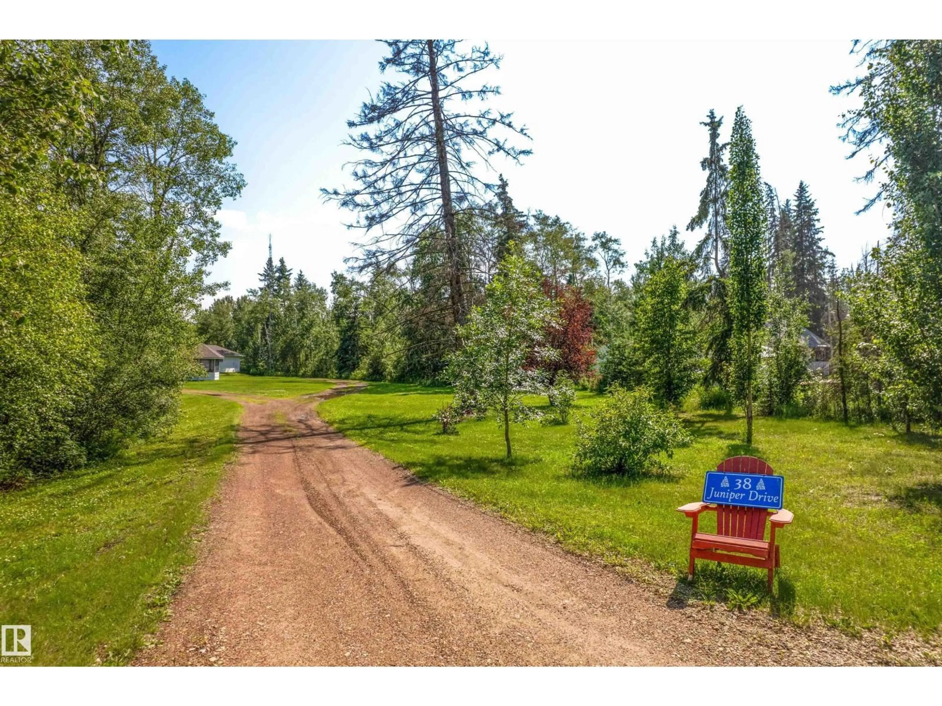 A pic from outside/outdoor area/front of a property/back of a property/a pic from drone, forest/trees view for 57108 - 38 RGE ROAD 220 RGE ROAD, Rural Sturgeon County Alberta T0A2W0