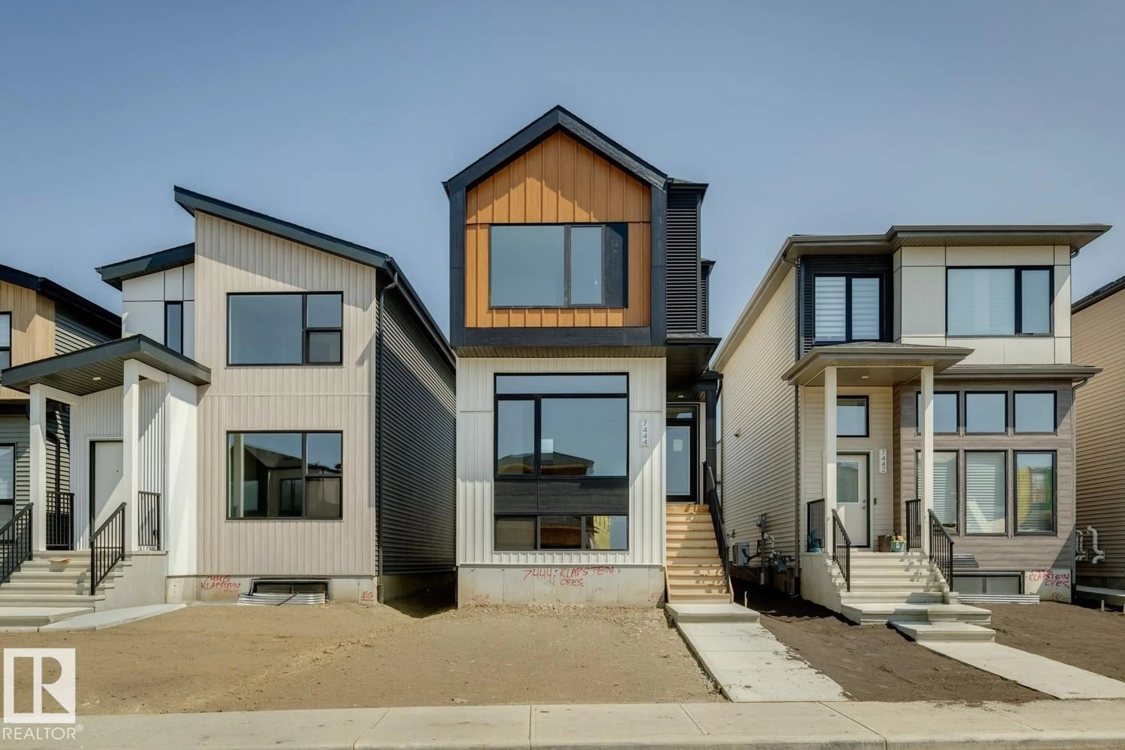 Home with brick exterior material, street for 7444 KLAPSTEIN CR, Edmonton Alberta T6W5N7