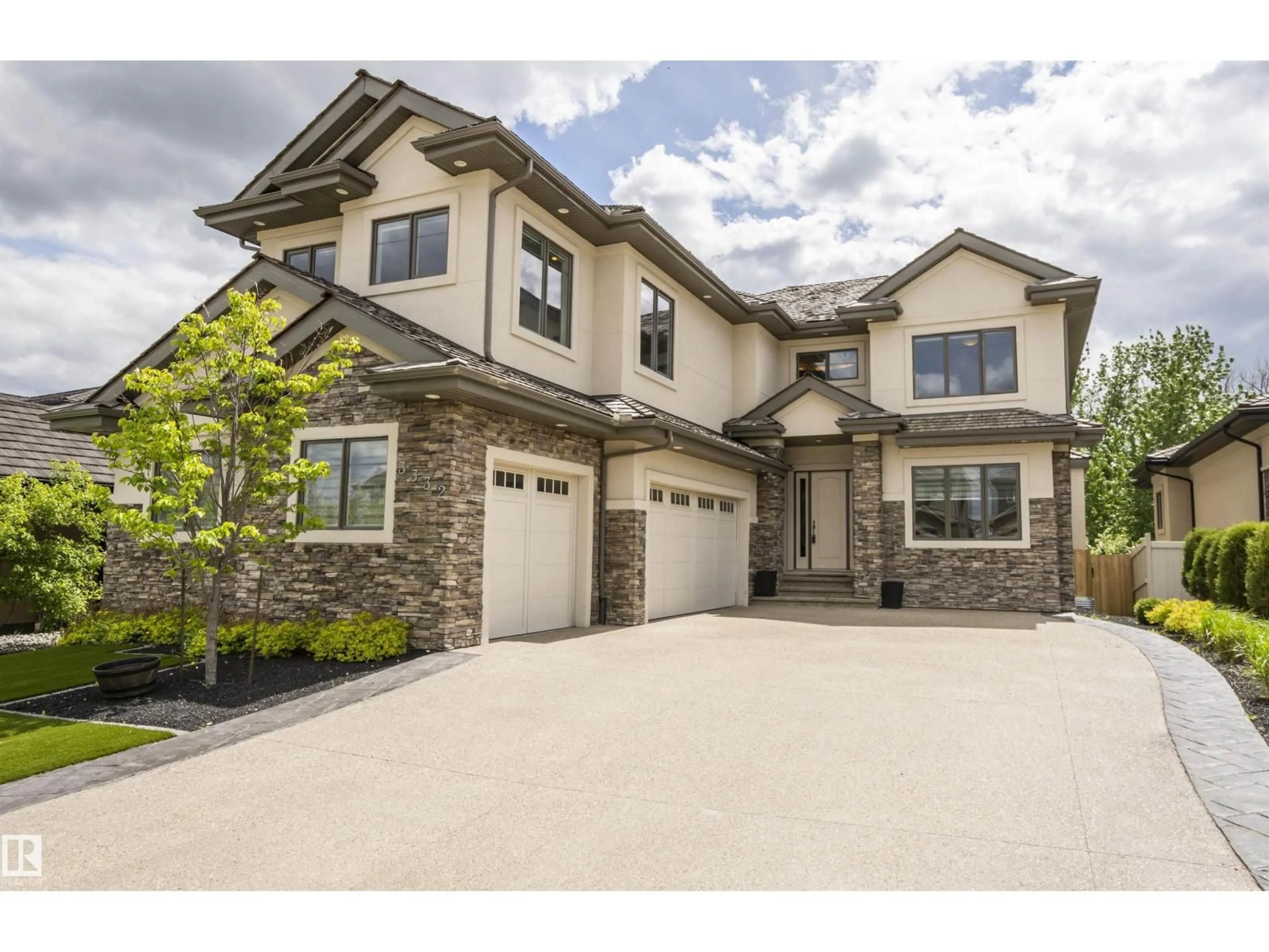 Home with brick exterior material, street for 3332 CAMERON HEIGHTS LANDING LD, Edmonton Alberta T6M0M7
