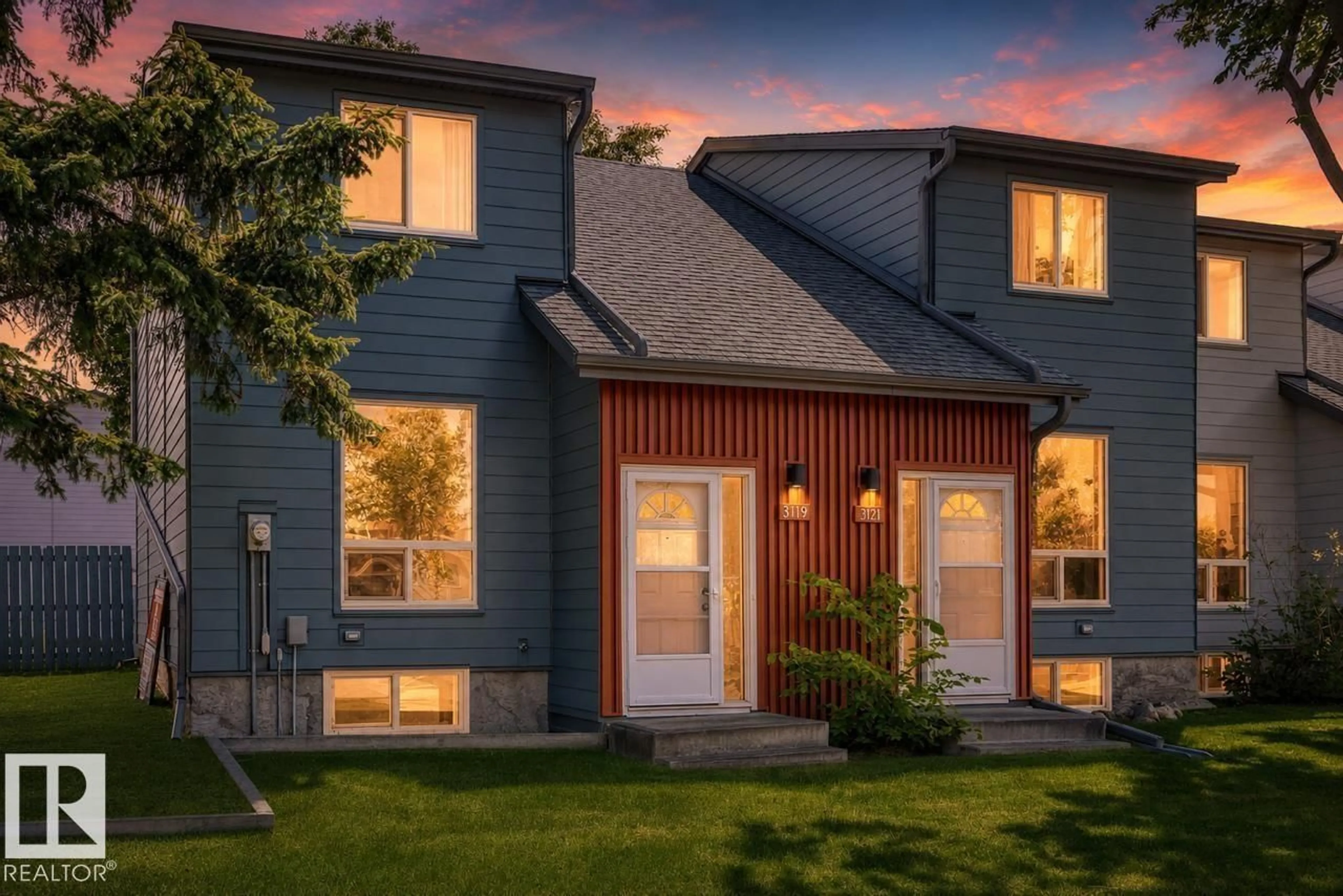 Home with vinyl exterior material, street for 3119 144 AV, Edmonton Alberta T5Y1H4