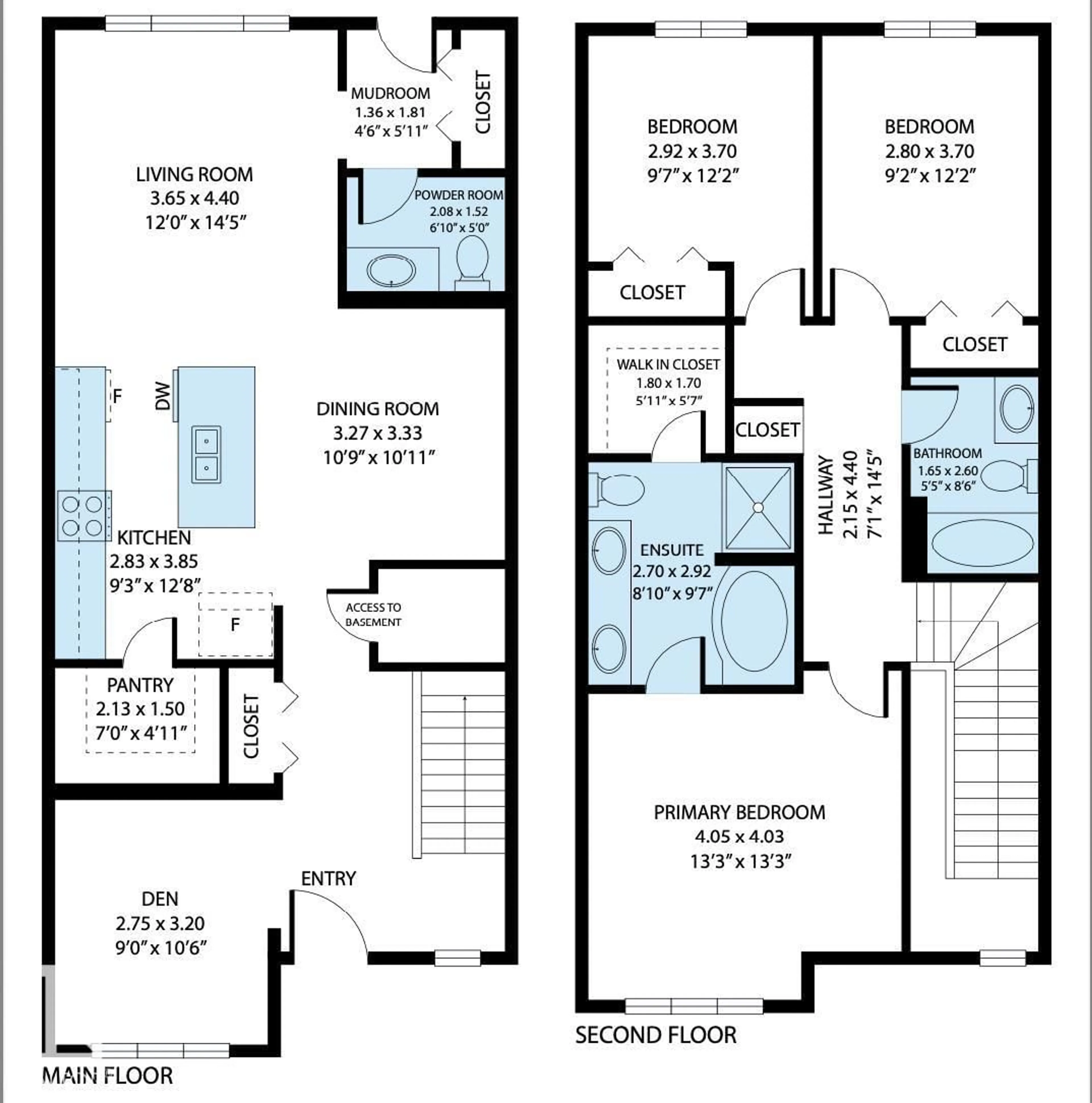 Floor plan for NW - 8811 223 ST, Edmonton Alberta T5T7H2