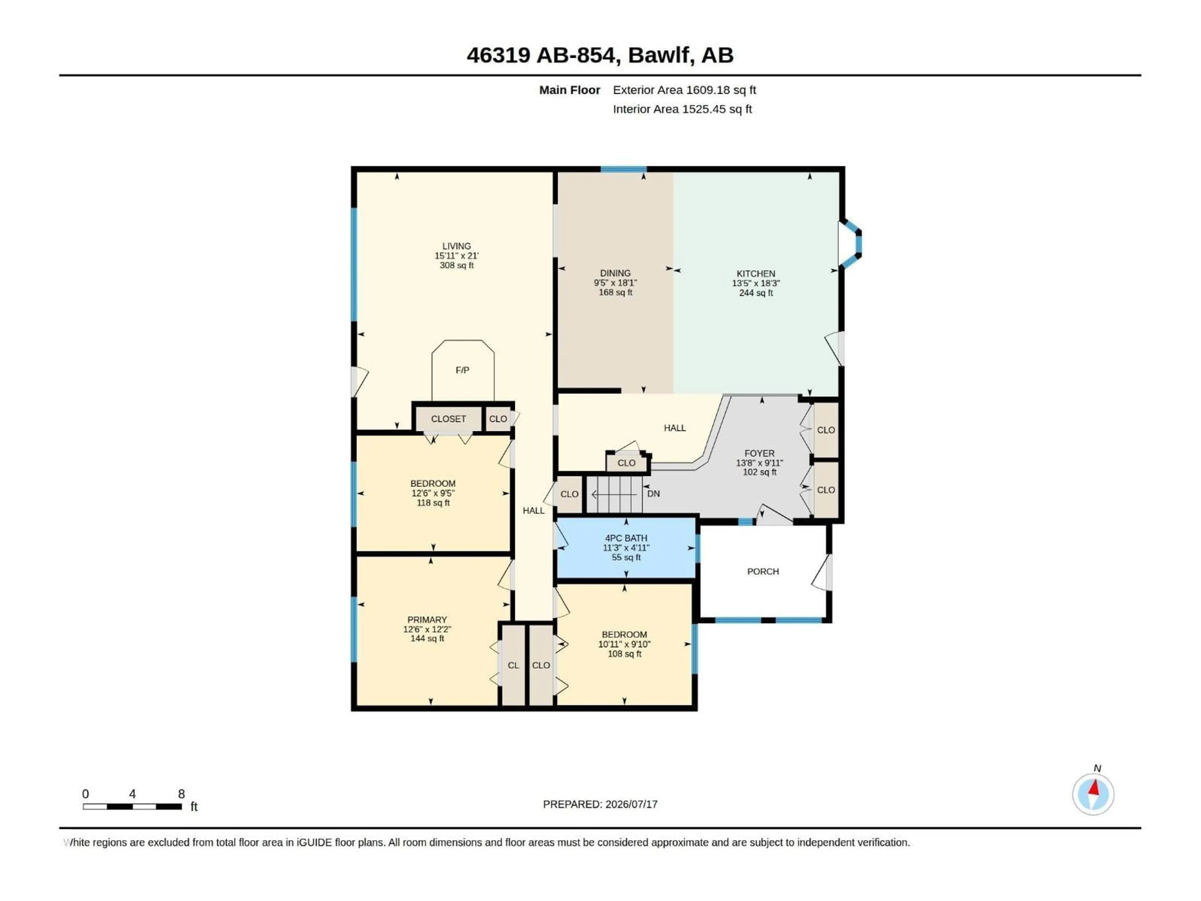 Floor plan for 854 - 46319 SEC HWY, Rural Camrose County Alberta T0B0J0
