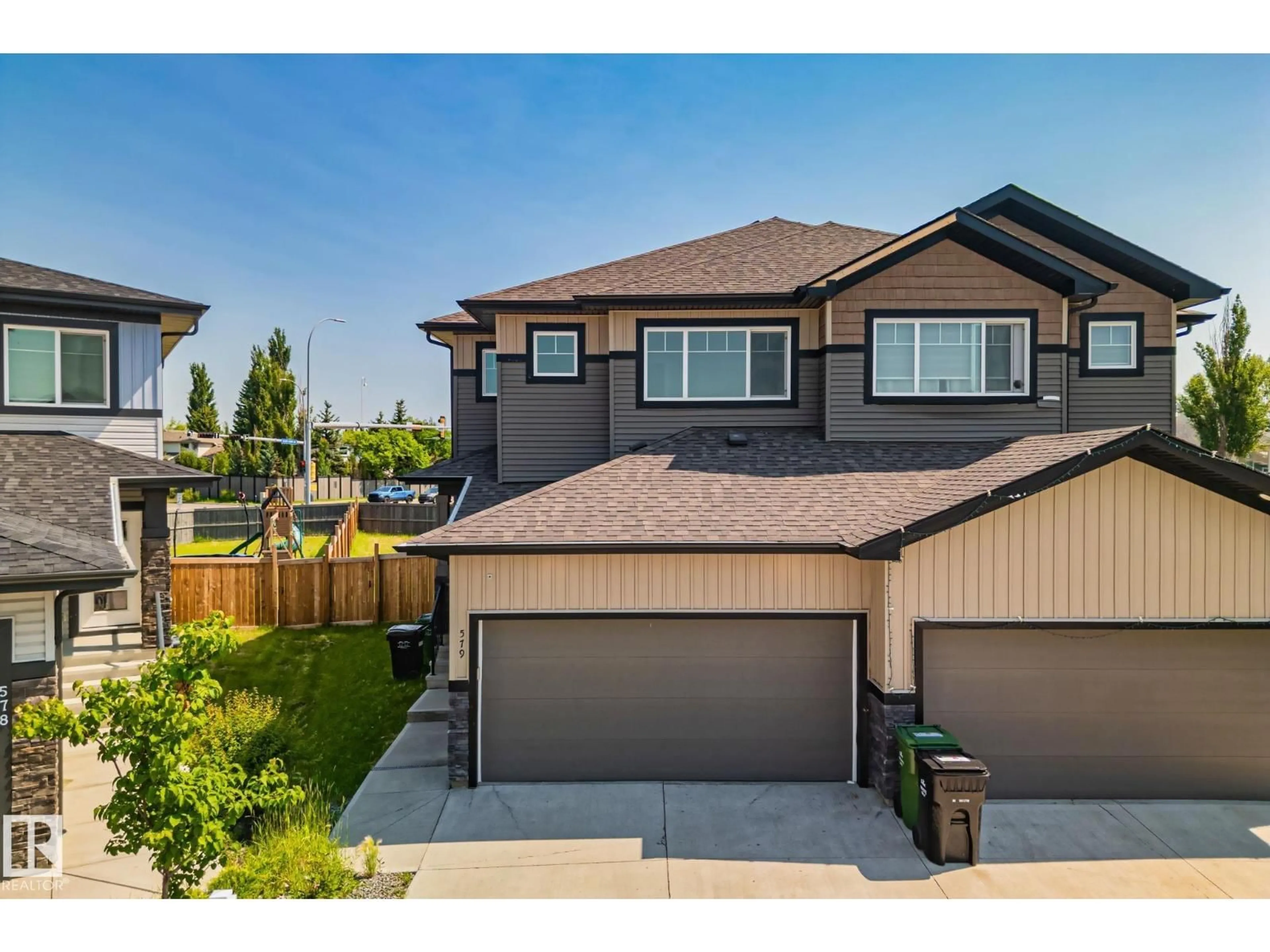 A pic from outside/outdoor area/front of a property/back of a property/a pic from drone, unknown for 579 KLEINS CR, Leduc Alberta T9E1J4