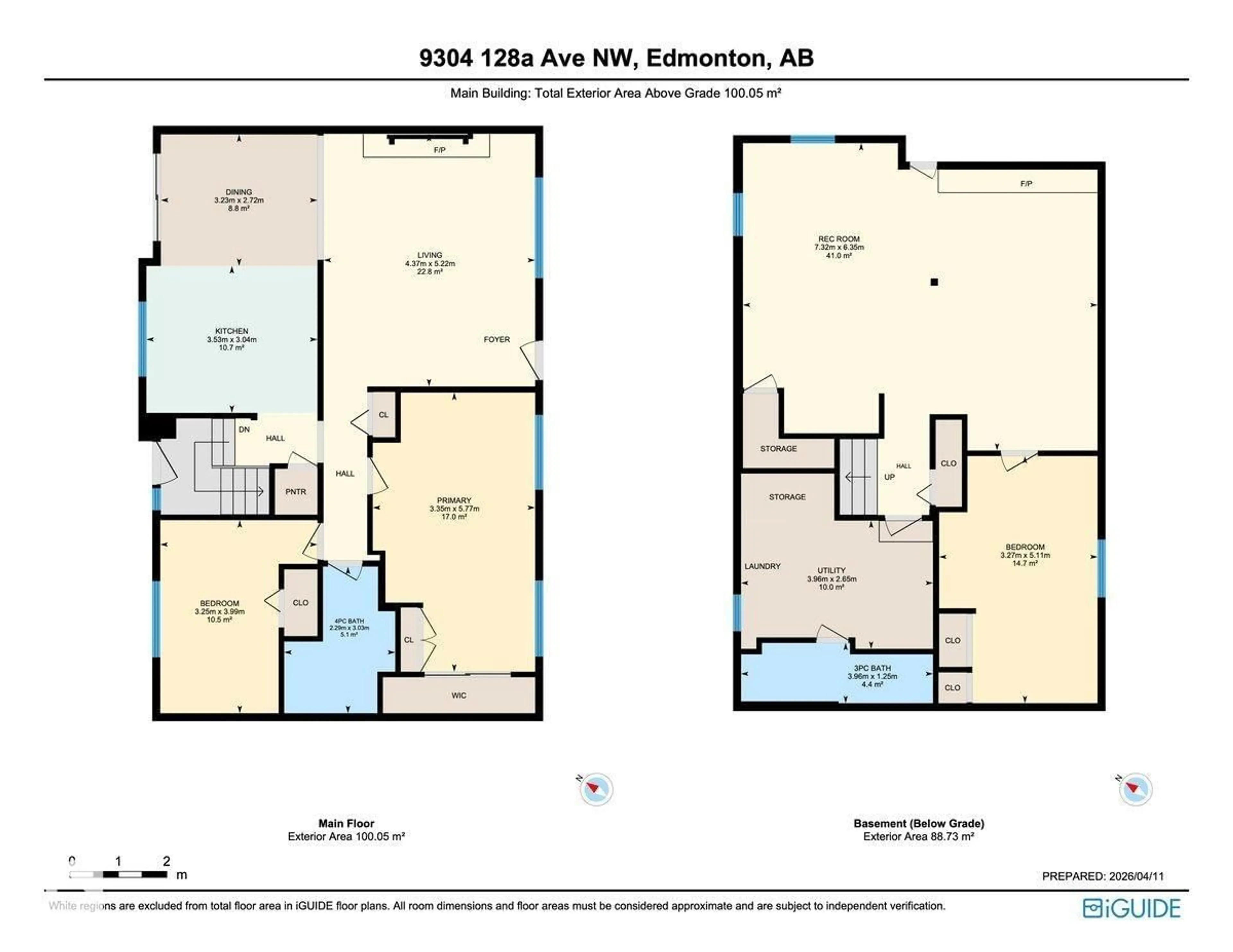 Floor plan for 9304 128A AV, Edmonton Alberta T5E0J9