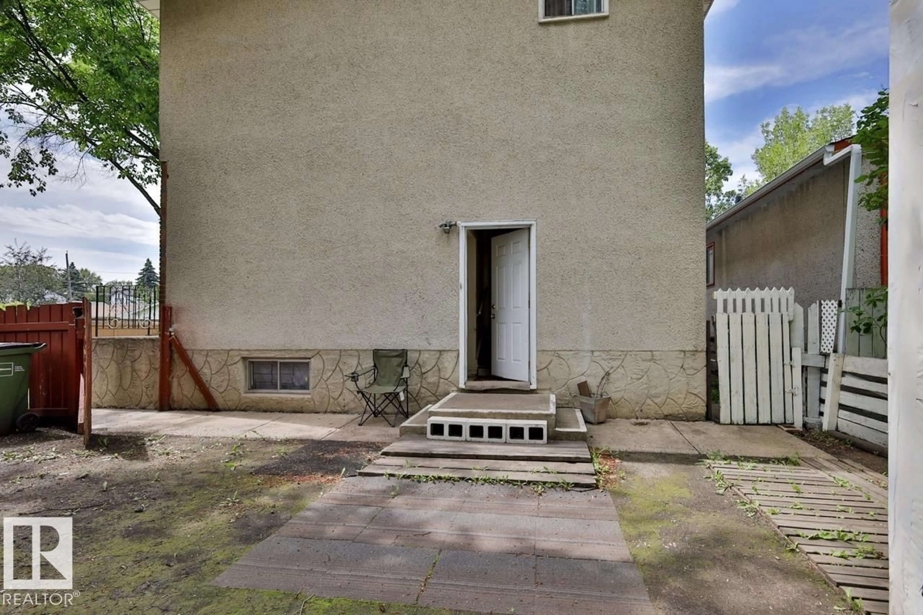 Patio, street for NW NW - 8704 8708 117 AV, Edmonton Alberta T5B4M1