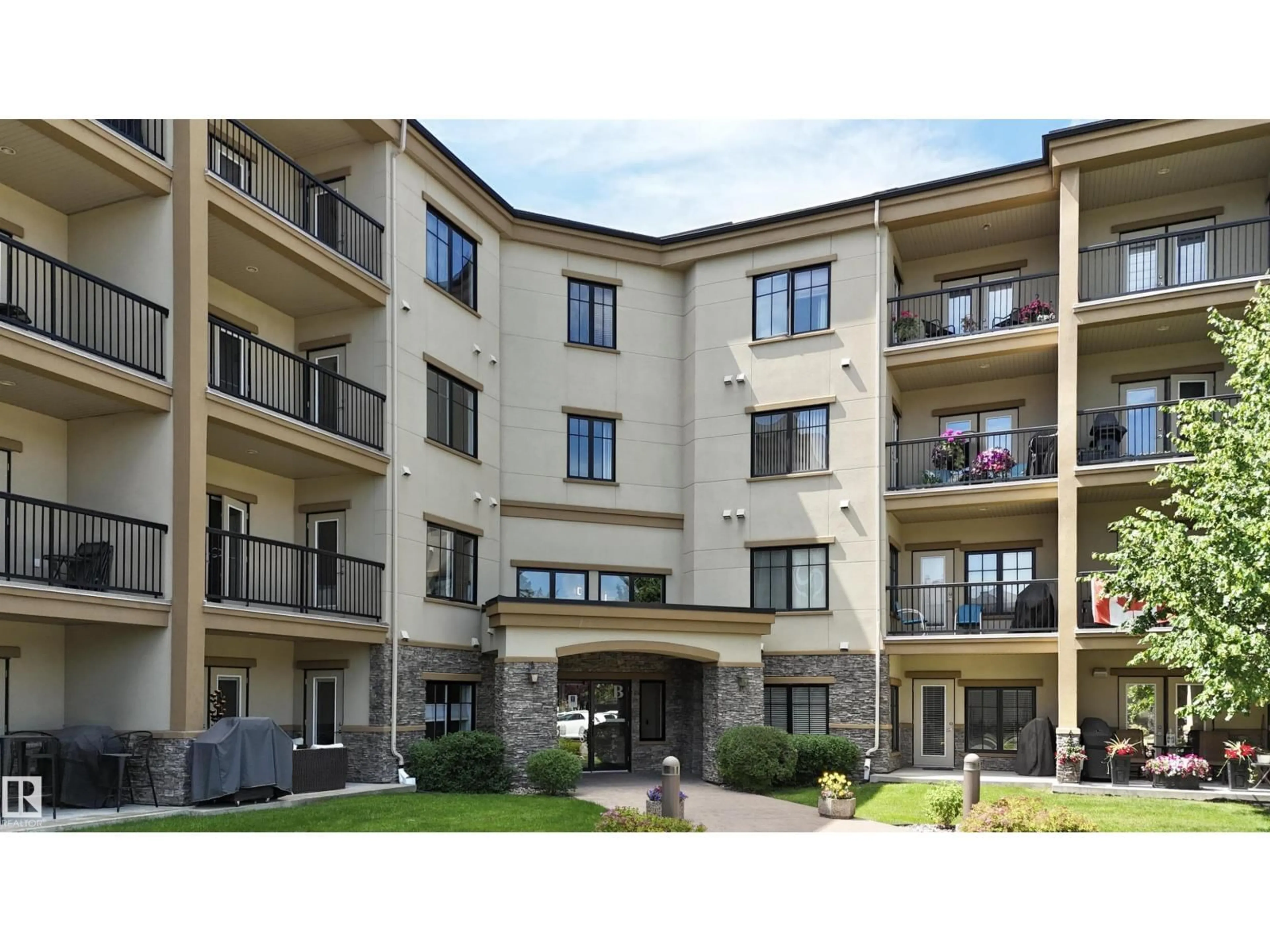 Patio, building for #106 - 160 MAGRATH RD, Edmonton Alberta T6R3T7