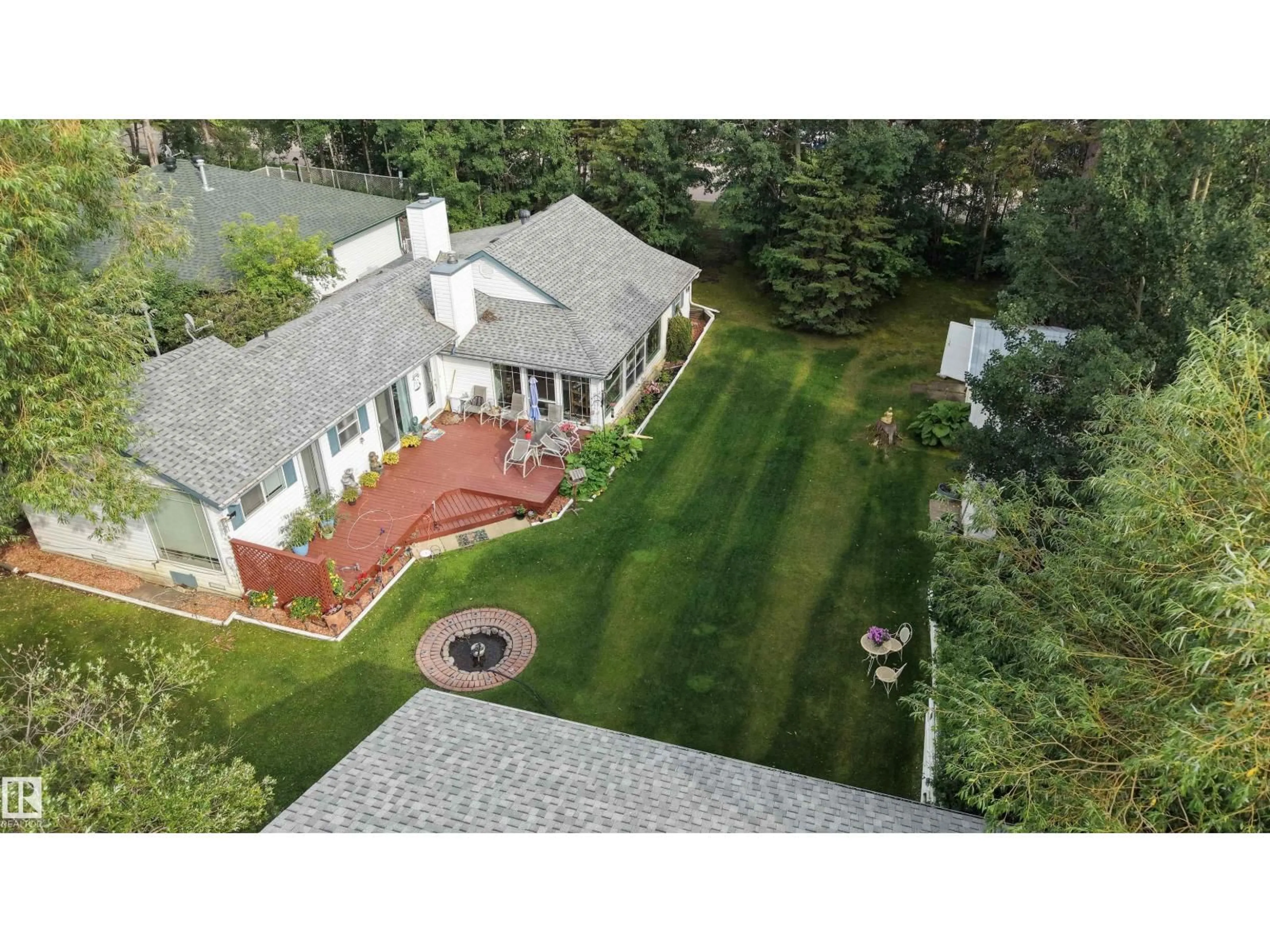 A pic from outside/outdoor area/front of a property/back of a property/a pic from drone, mountain view for 5224 50 AV, Rural Lac Ste. Anne County Alberta T0E0A0