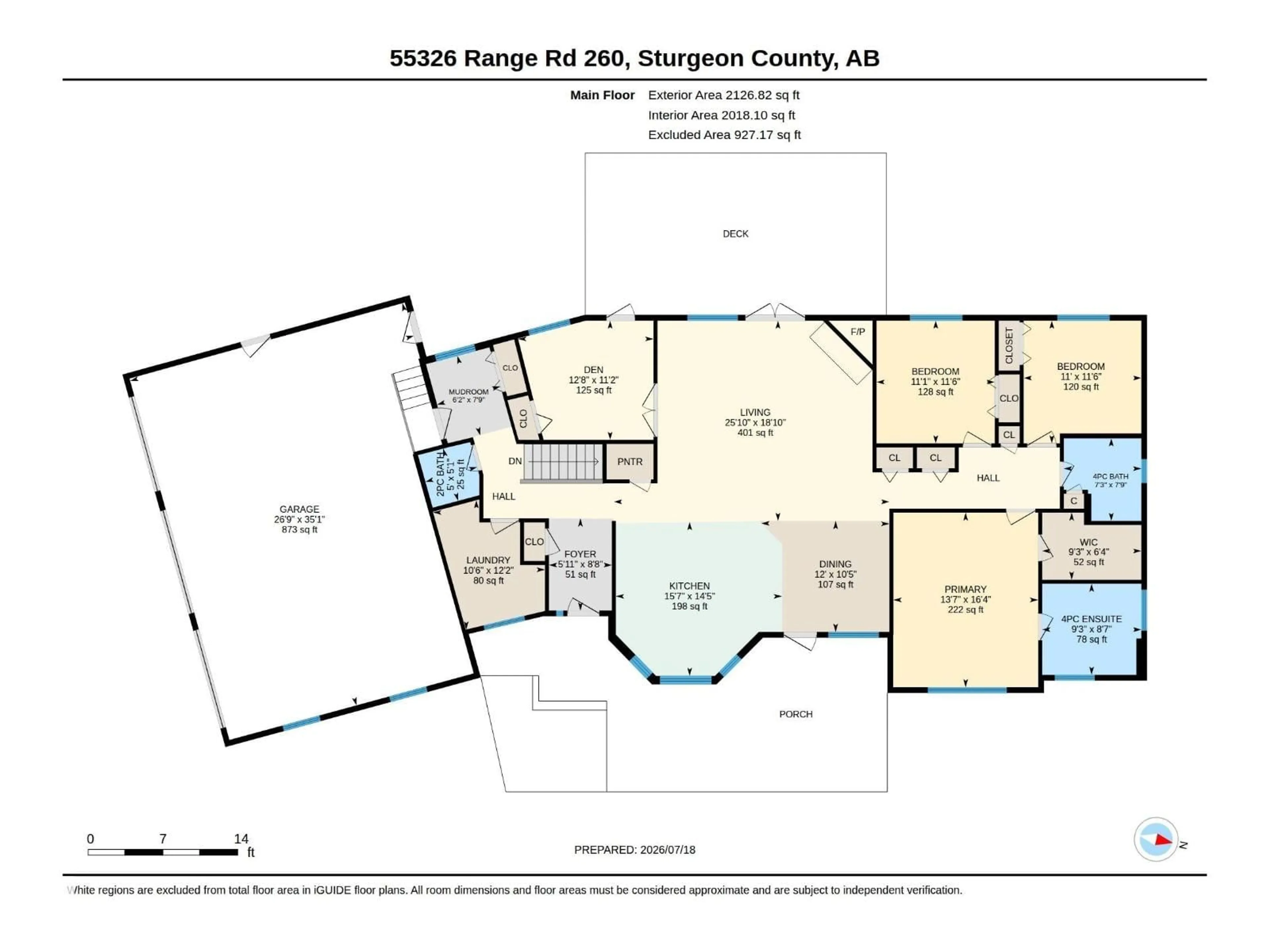 Floor plan for 55326 RGE ROAD 260, Rural Sturgeon County Alberta T8R0T5
