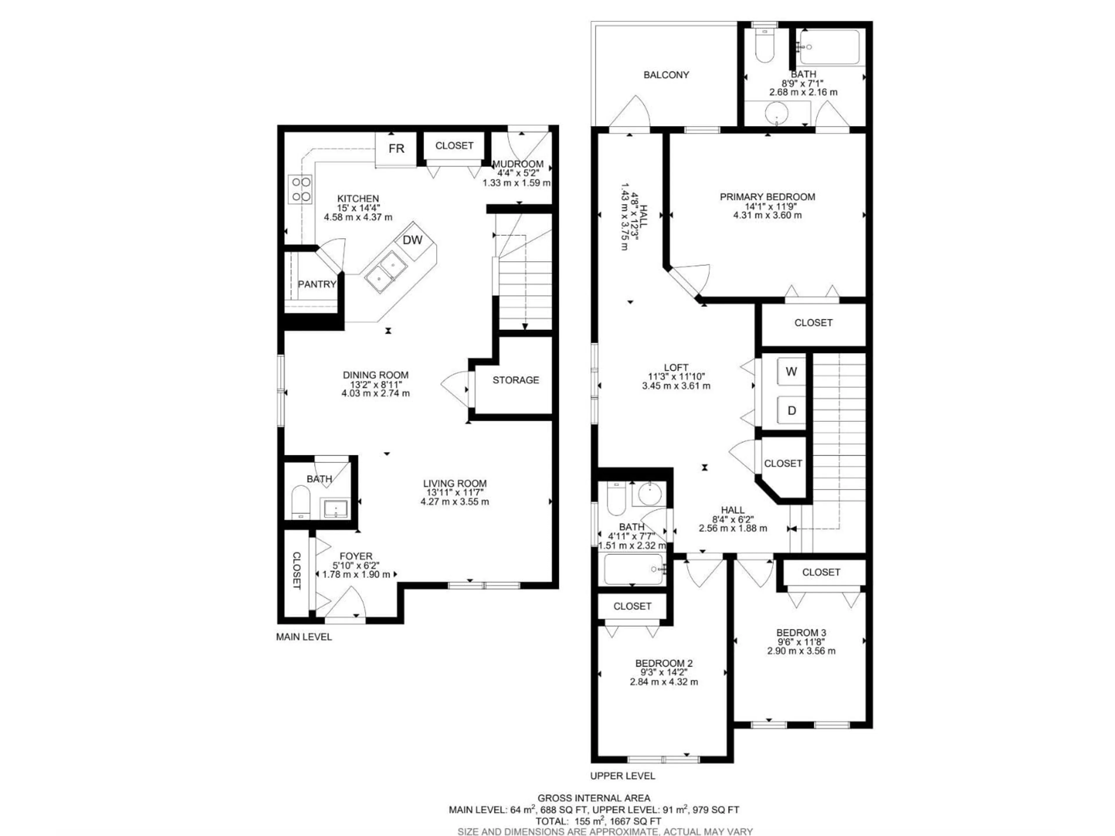 Floor plan for SW - 315 WATT BV, Edmonton Alberta T6X1X7