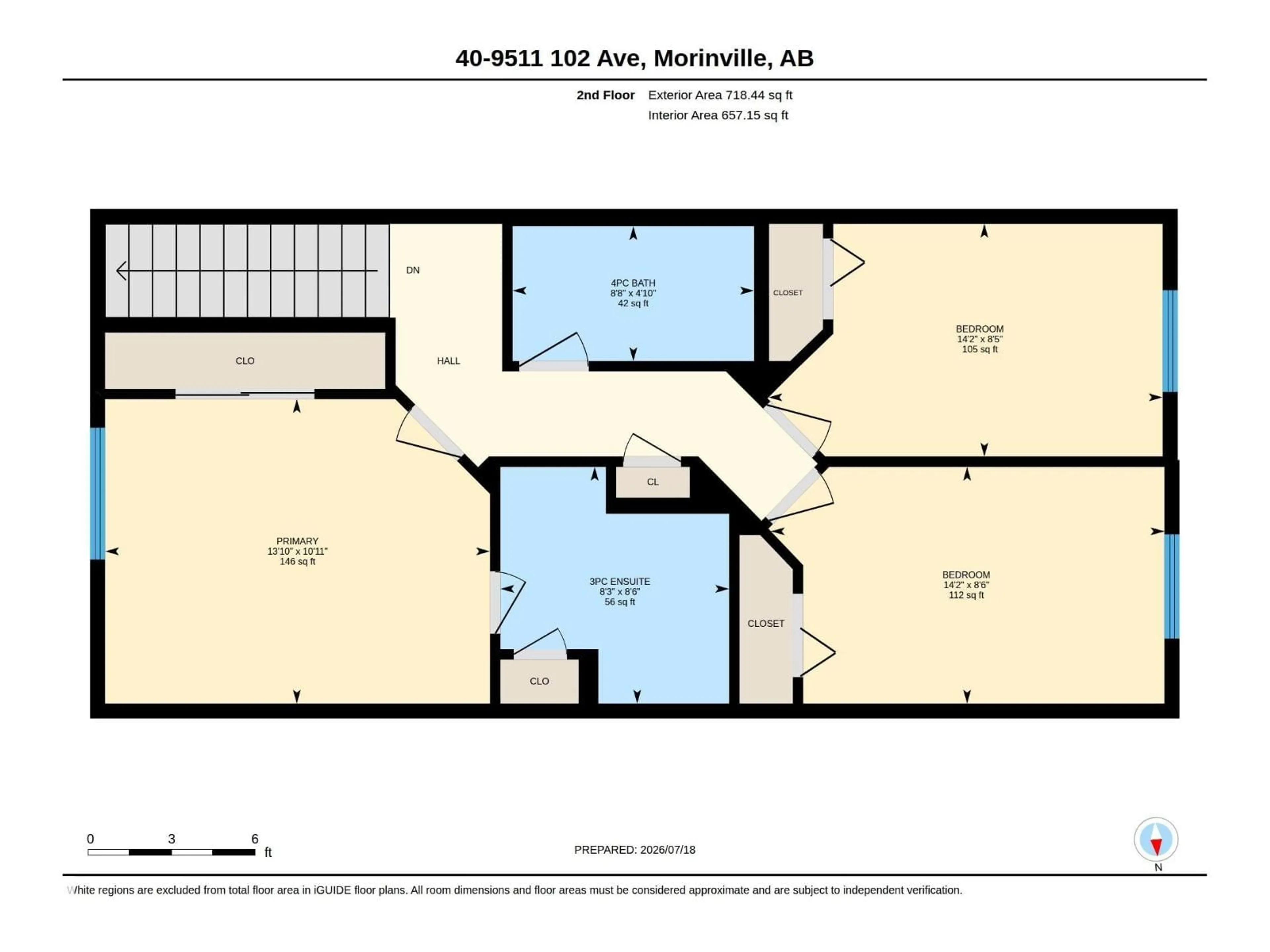 Floor plan for 40 - 9511 102 AVENUE, Morinville Alberta T8R8C6