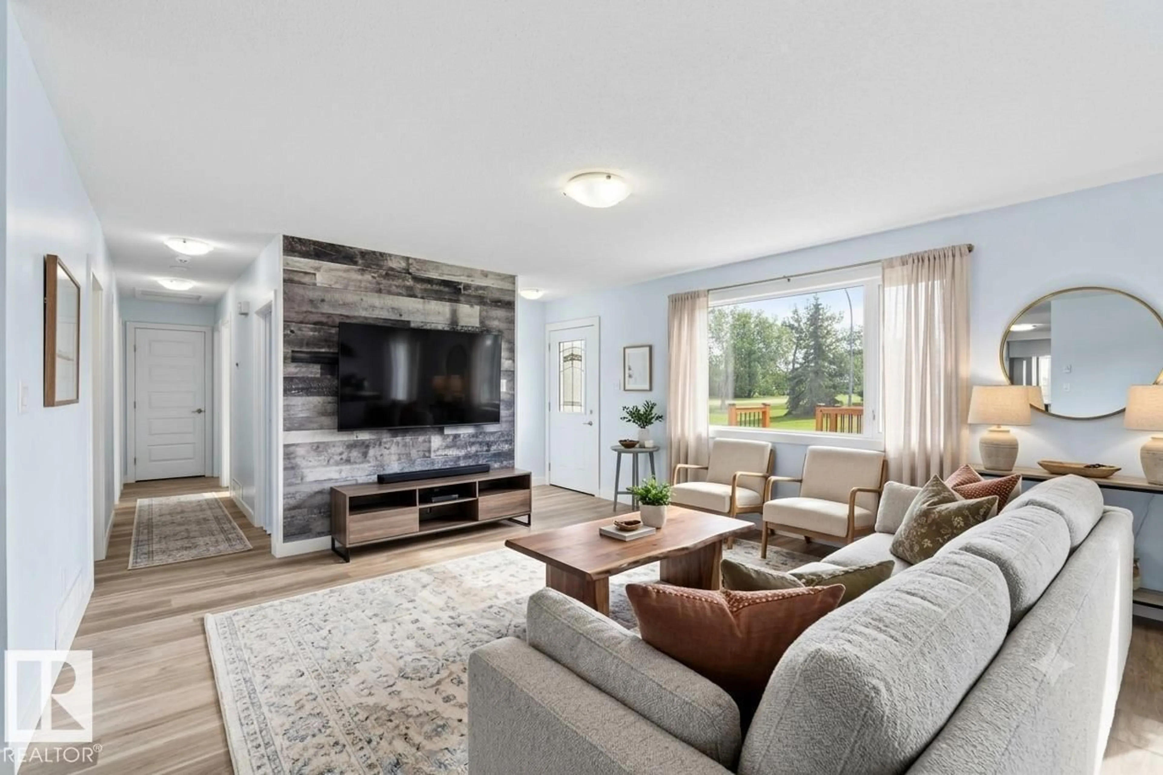 Living room with furniture, unknown for NW - 13524 62 ST, Edmonton Alberta T5A0V9