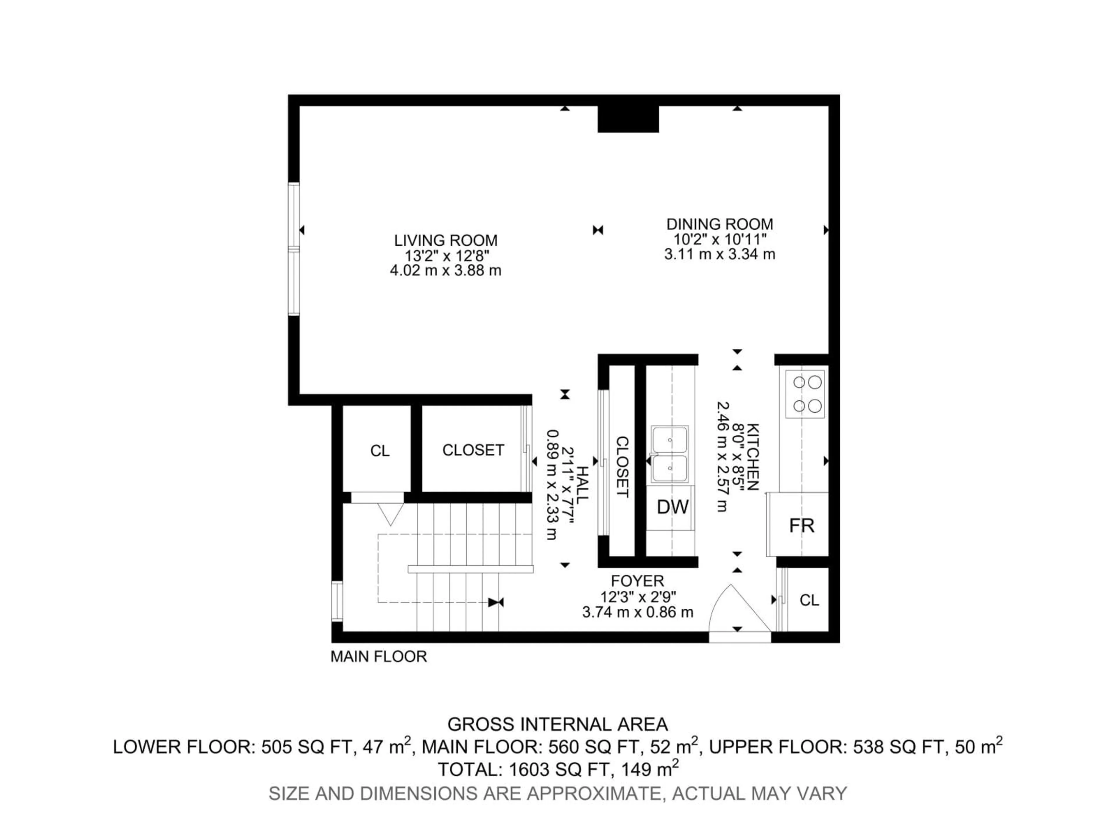 Floor plan for 895 ERIN PL, Edmonton Alberta T5T1M6
