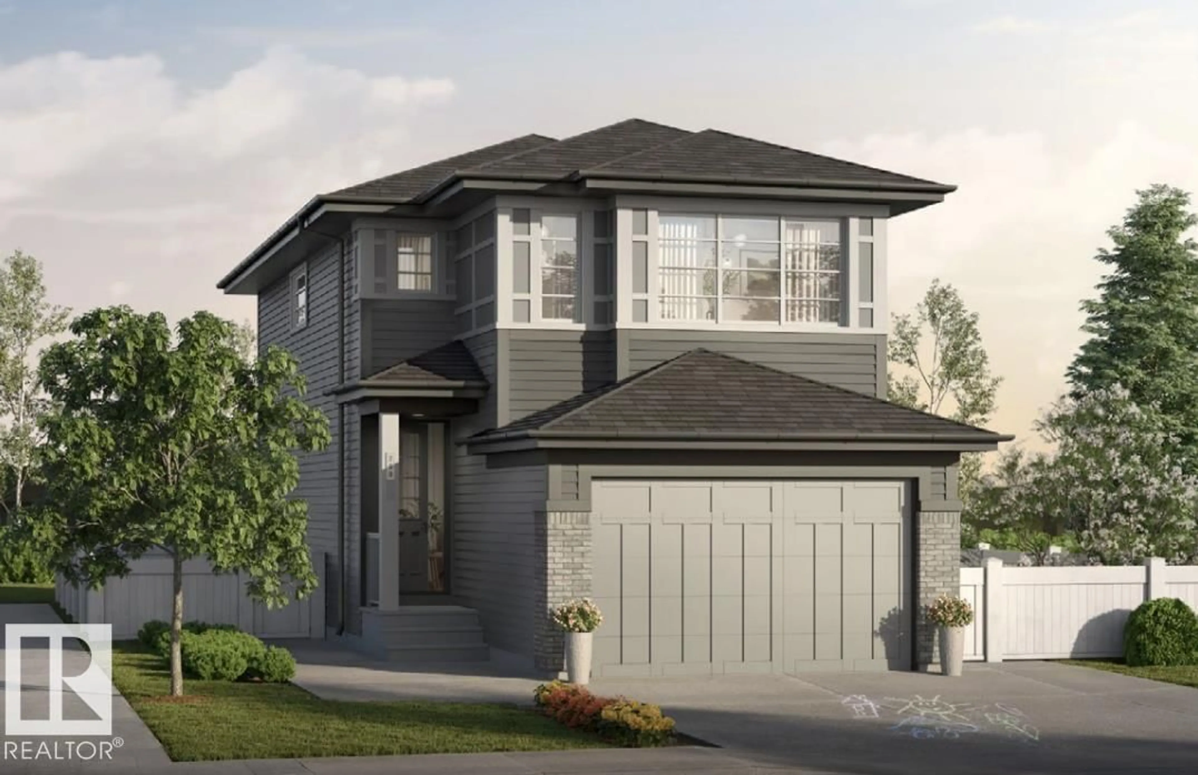 Home with brick exterior material, street for 6276 180 AV, Edmonton Alberta T5Y4L8
