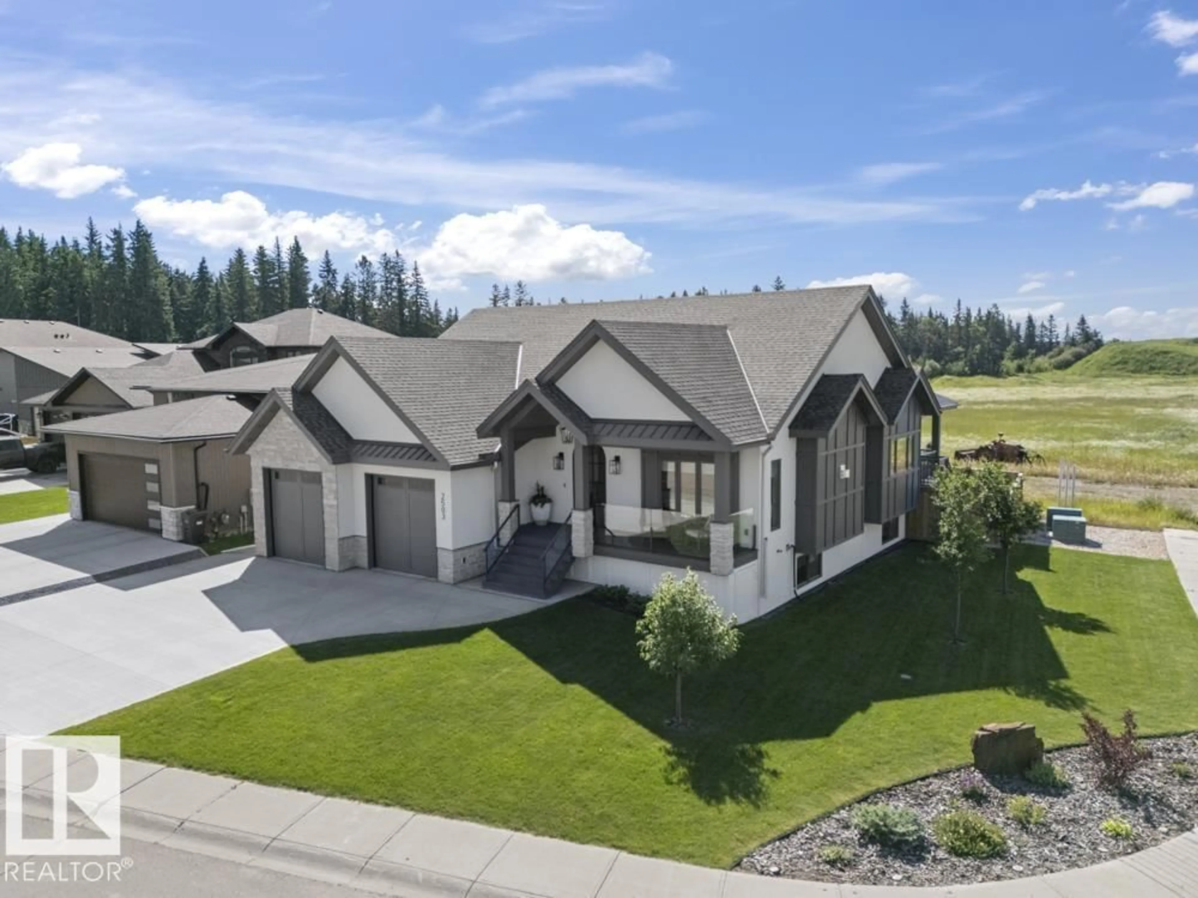 A pic from outside/outdoor area/front of a property/back of a property/a pic from drone, unknown for 2503 LOCKHART WY, Cold Lake Alberta T9M0B3
