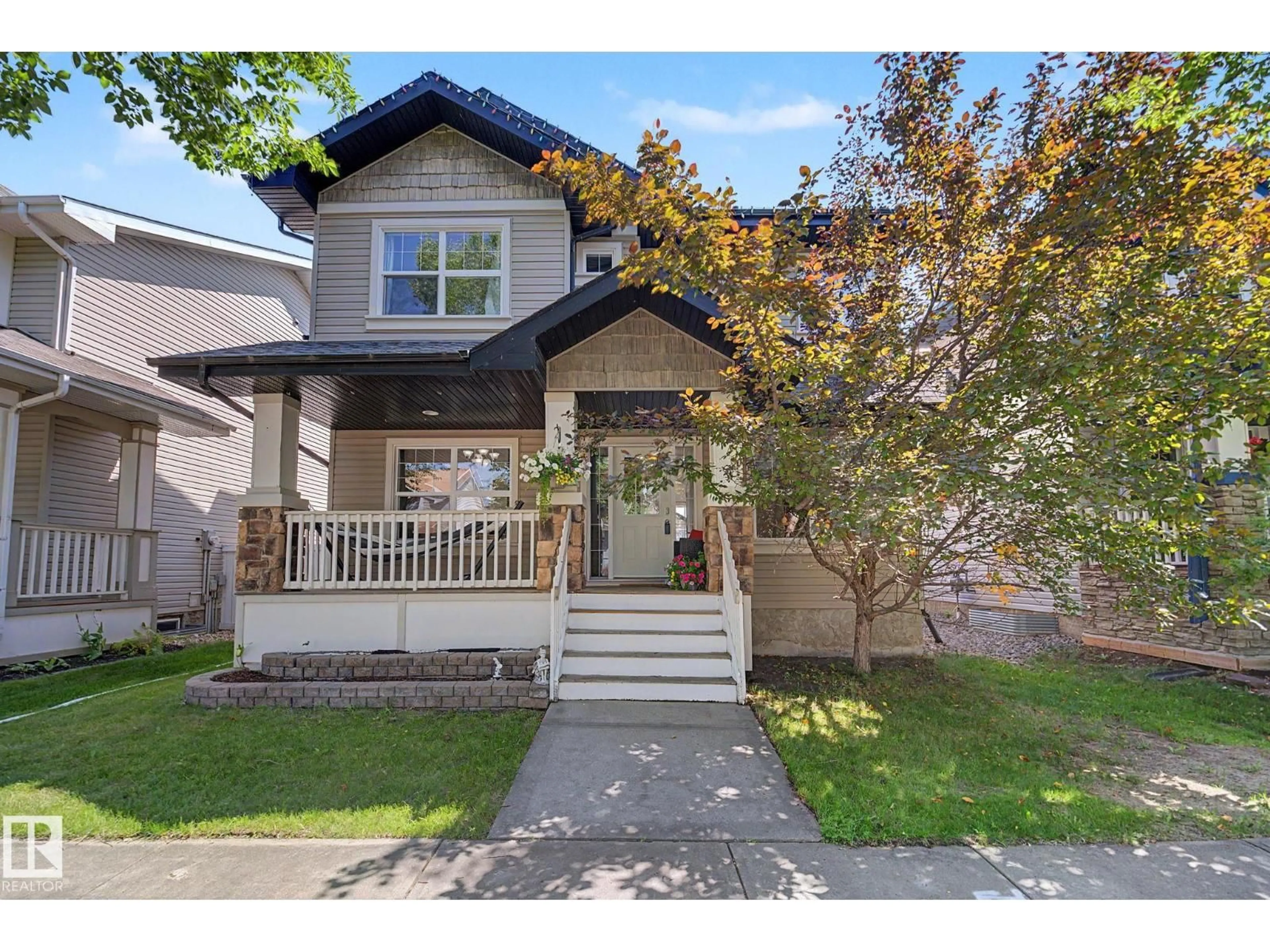 Home with vinyl exterior material, street for 5079 THIBAULT WY, Edmonton Alberta T6R3J3