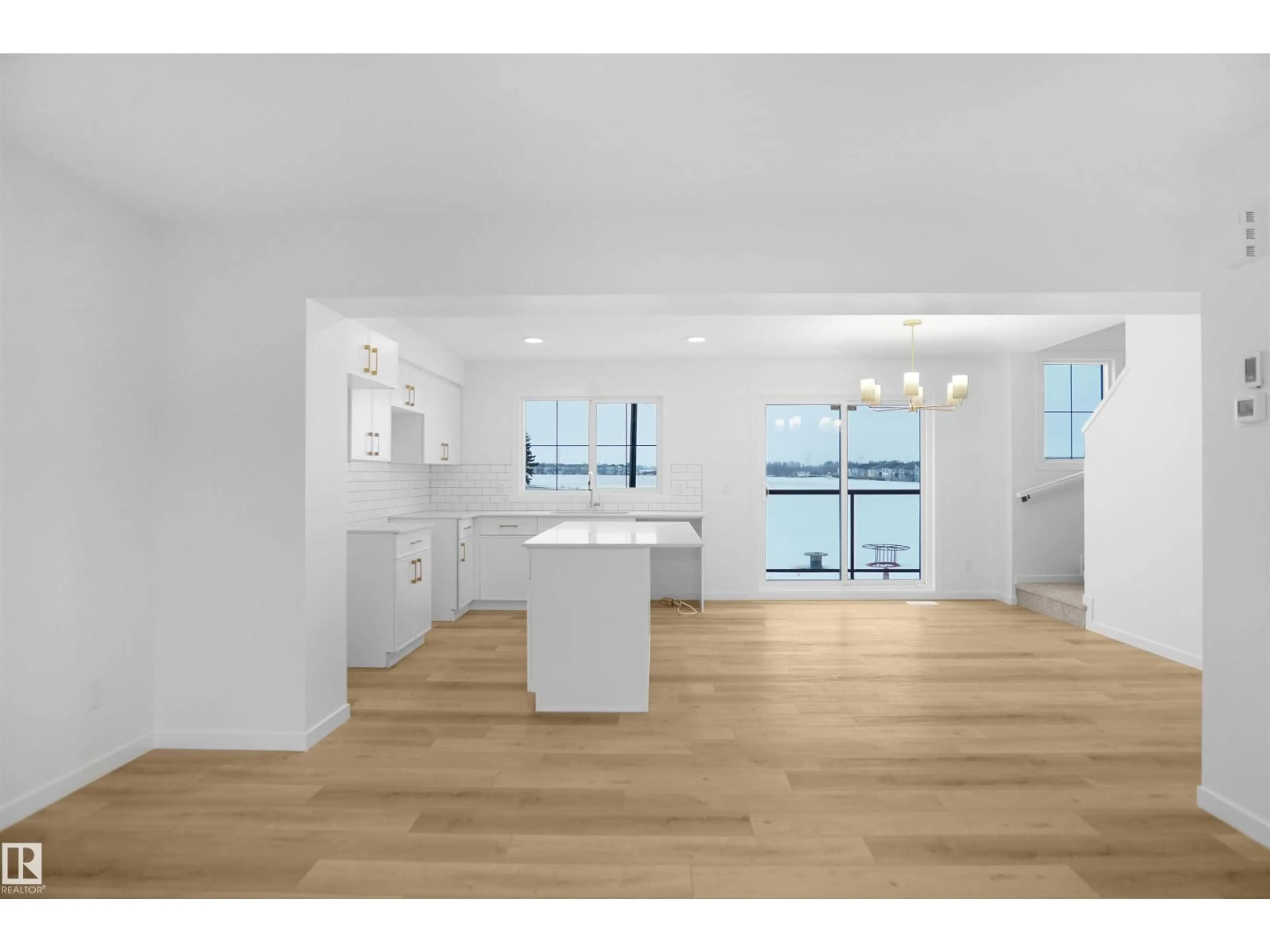 Open concept kitchen, unknown for #9 - 1430 ASTER WY, Edmonton Alberta T6T2N8