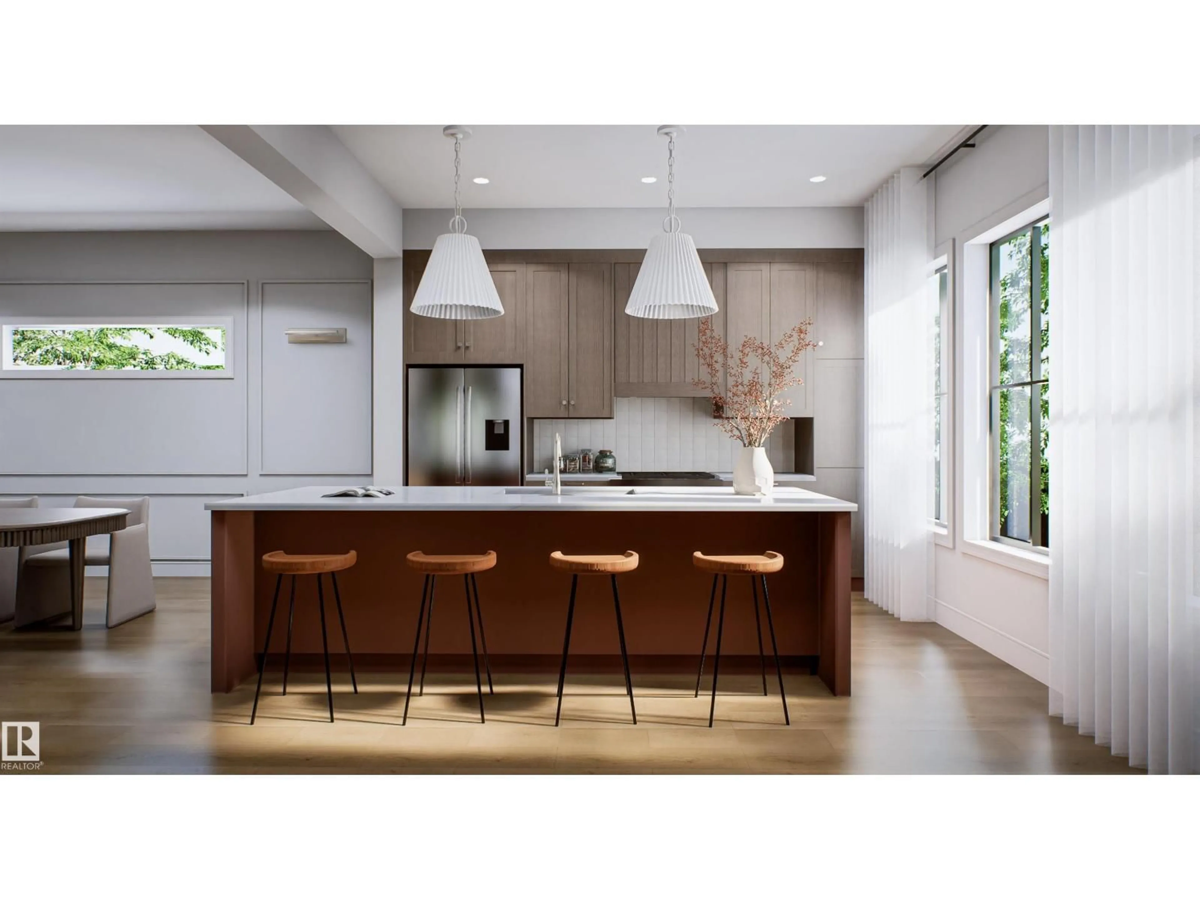 Contemporary kitchen, unknown for NW - 13916 107A AV, Edmonton Alberta T5L2H7