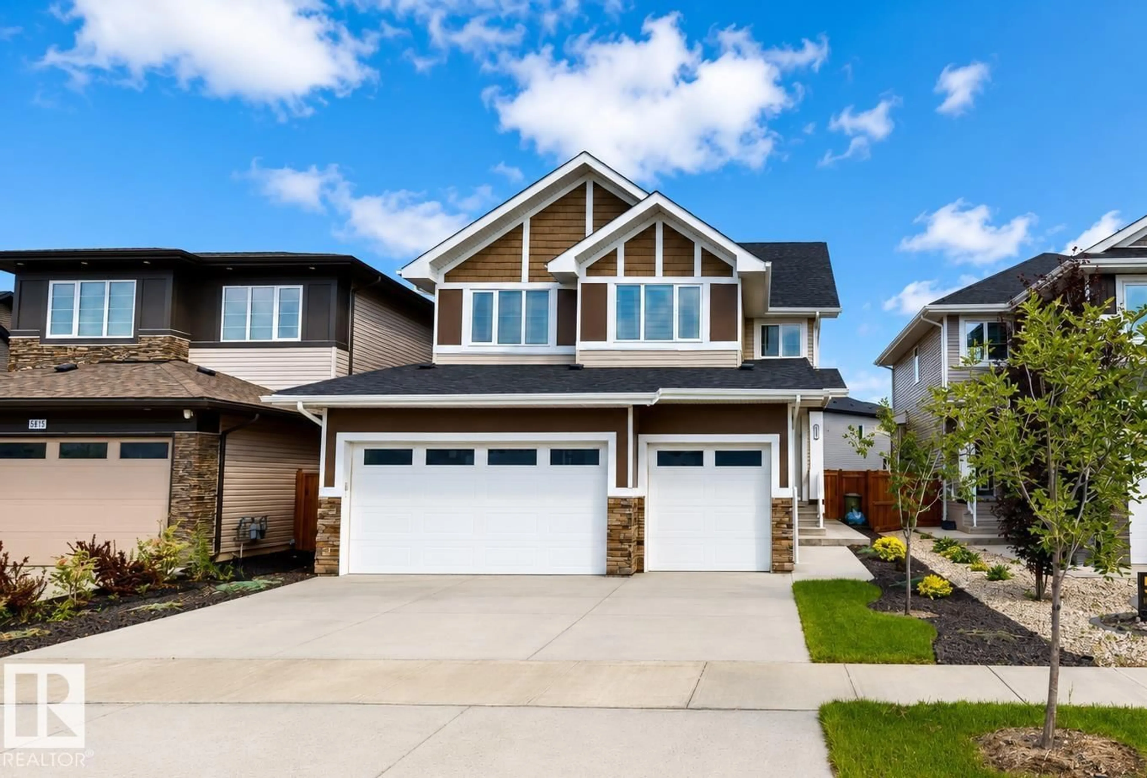 Home with vinyl exterior material, street for 5813 PELERIN CR, Beaumont Alberta T4X2X8