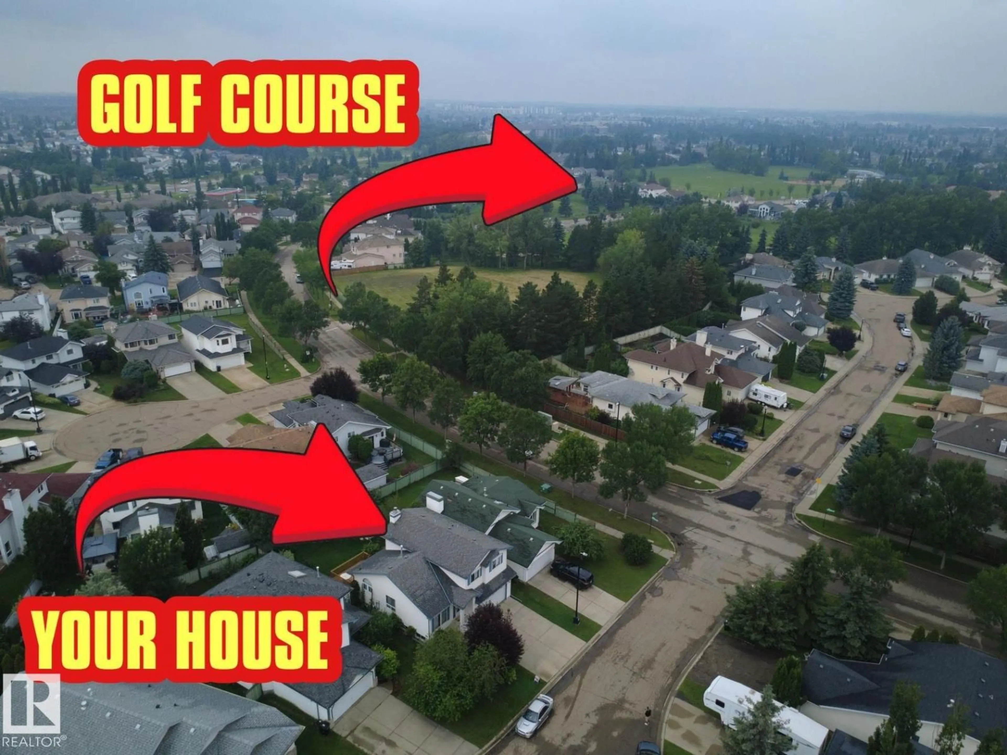 A pic from outside/outdoor area/front of a property/back of a property/a pic from drone, street for 1147 POTTER GREENS DR, Edmonton Alberta T5T5Y4