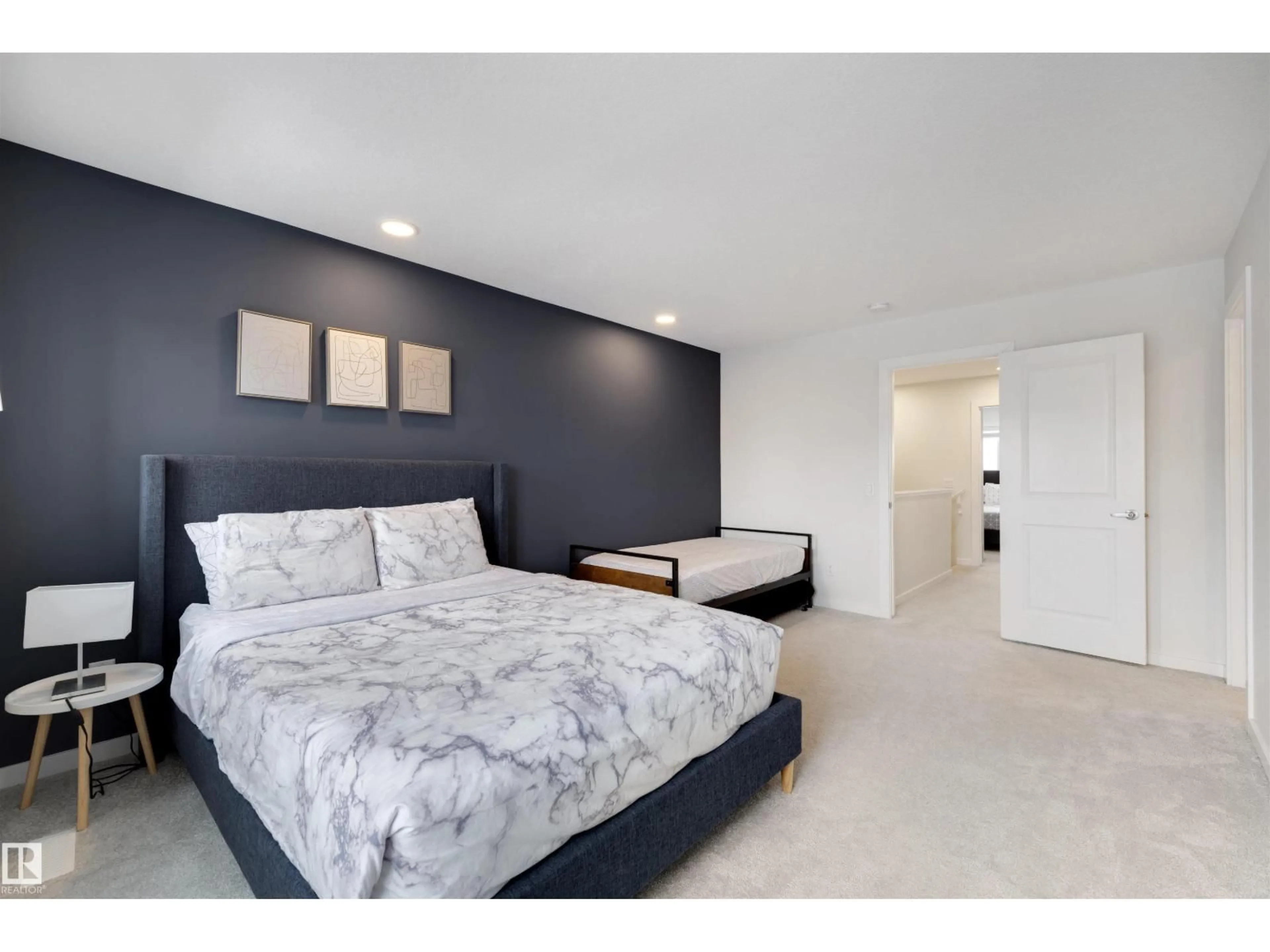 Bedroom with bed, unknown for NW - 8125 226A ST, Edmonton Alberta T5T7S8