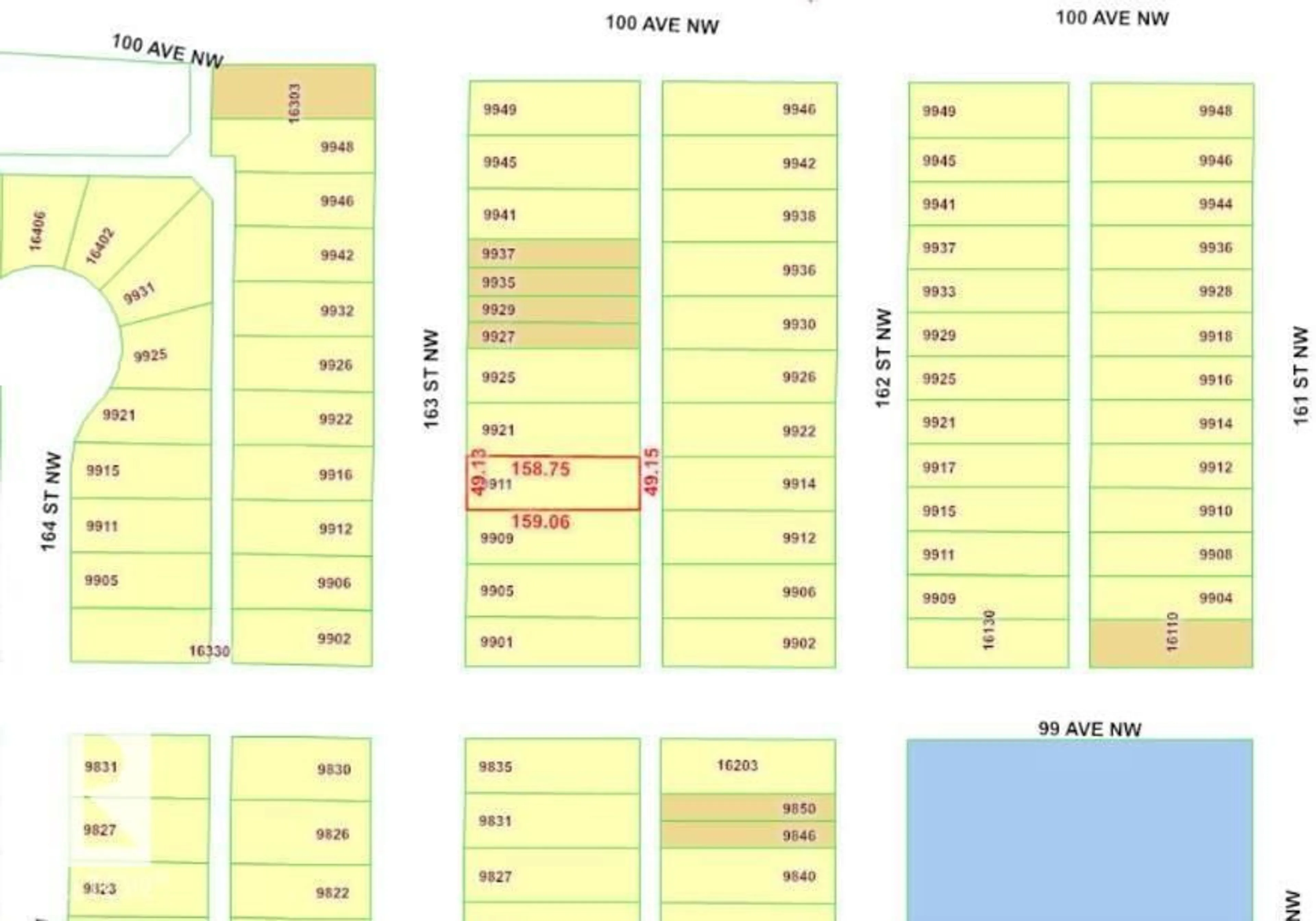 Floor plan for NW - 9911 163 ST, Edmonton Alberta T5P3N3