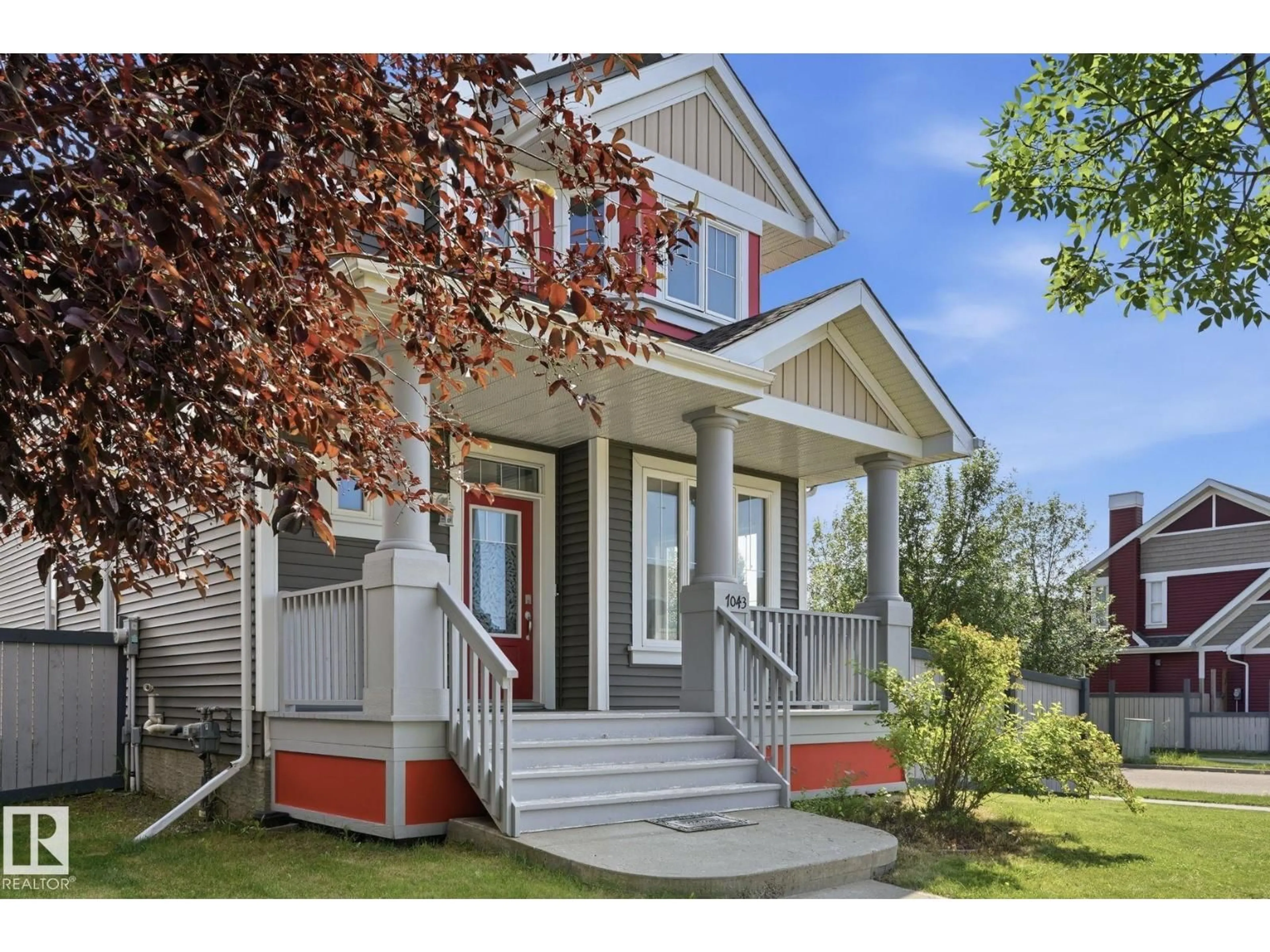 Home with vinyl exterior material, street for SW - 7043 22 AV, Edmonton Alberta T6X0T8