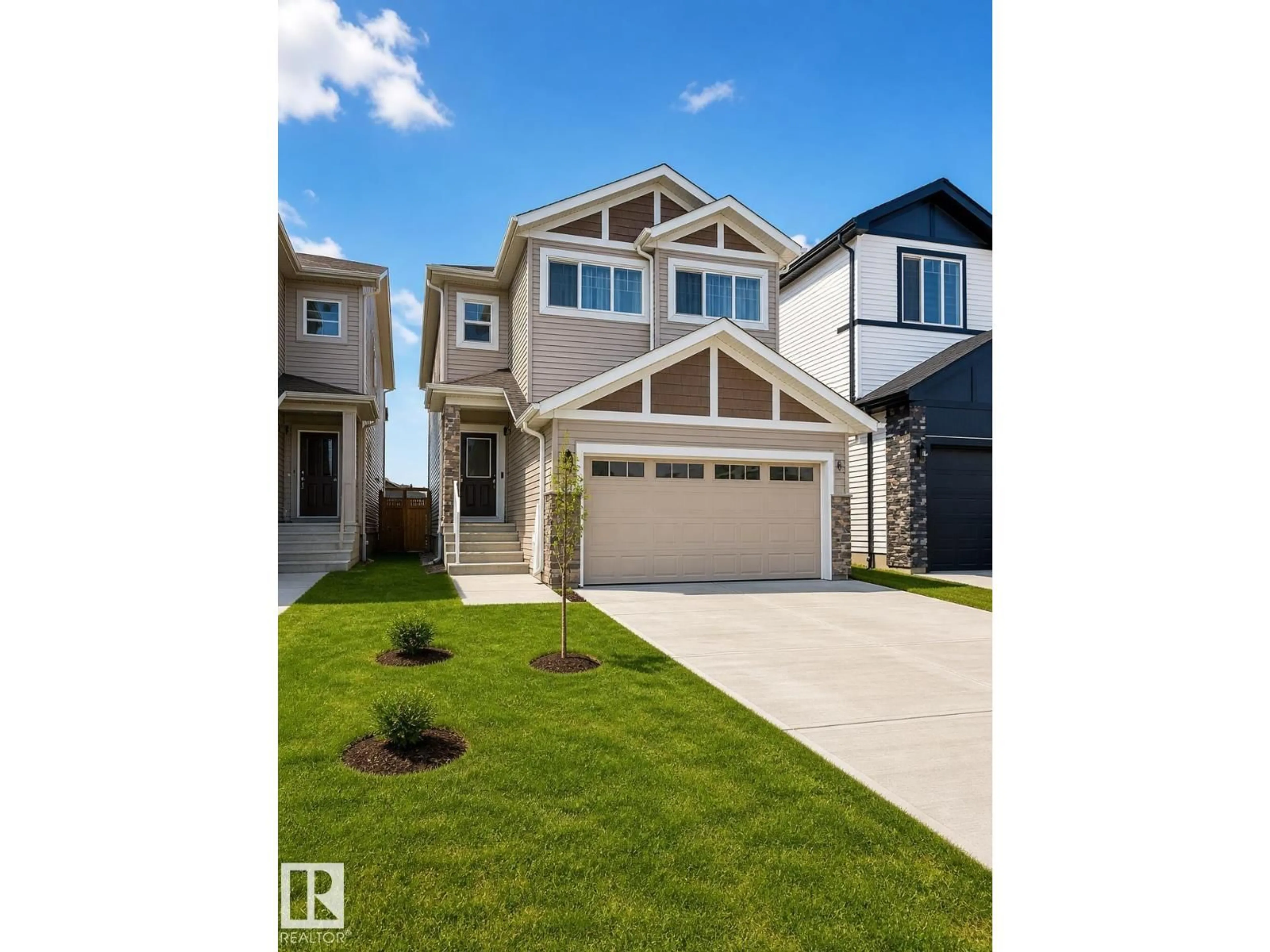 Home with vinyl exterior material, street for 1327 20 NW, Edmonton Alberta T6T2R8