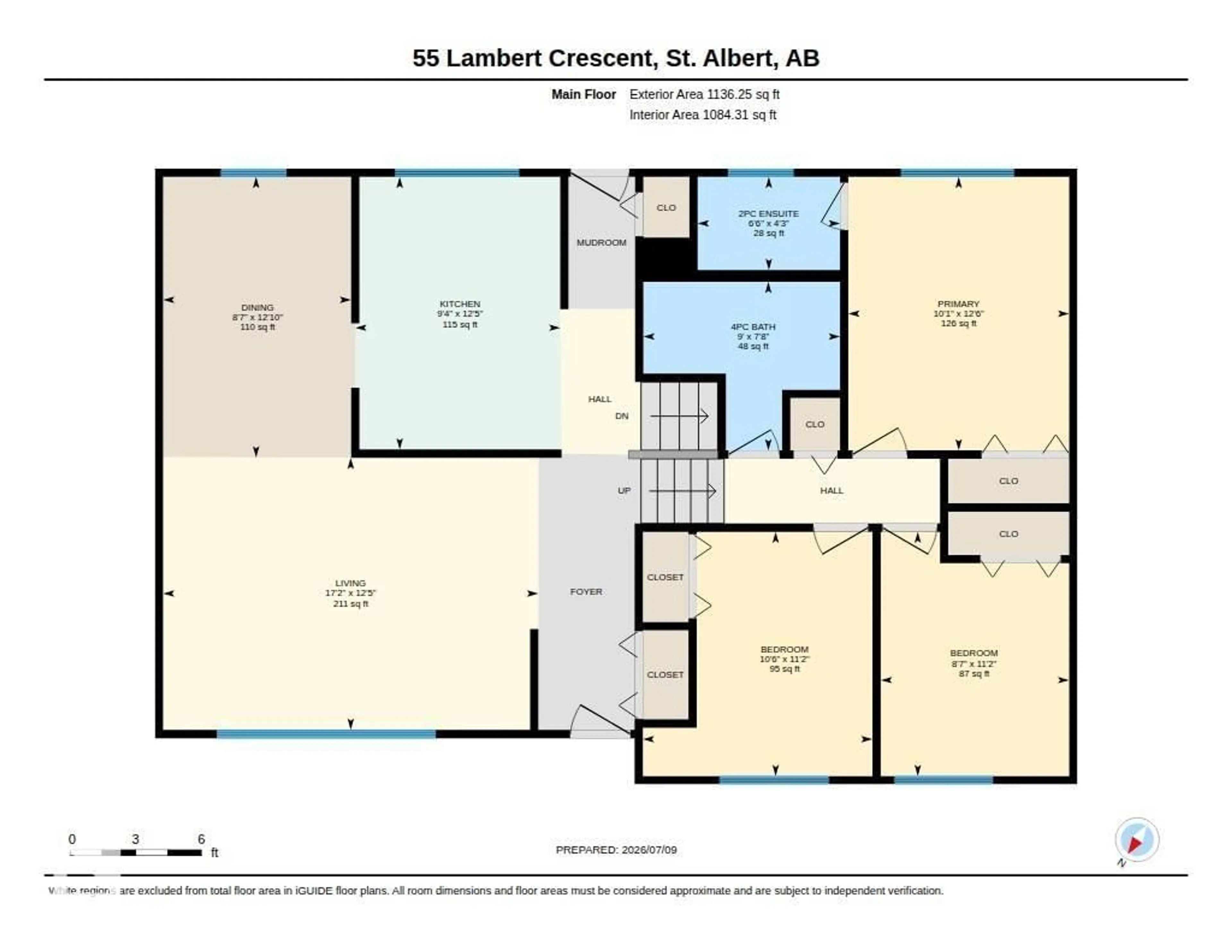 Floor plan for 55 LAMBERT CR, St. Albert Alberta T8N1M3