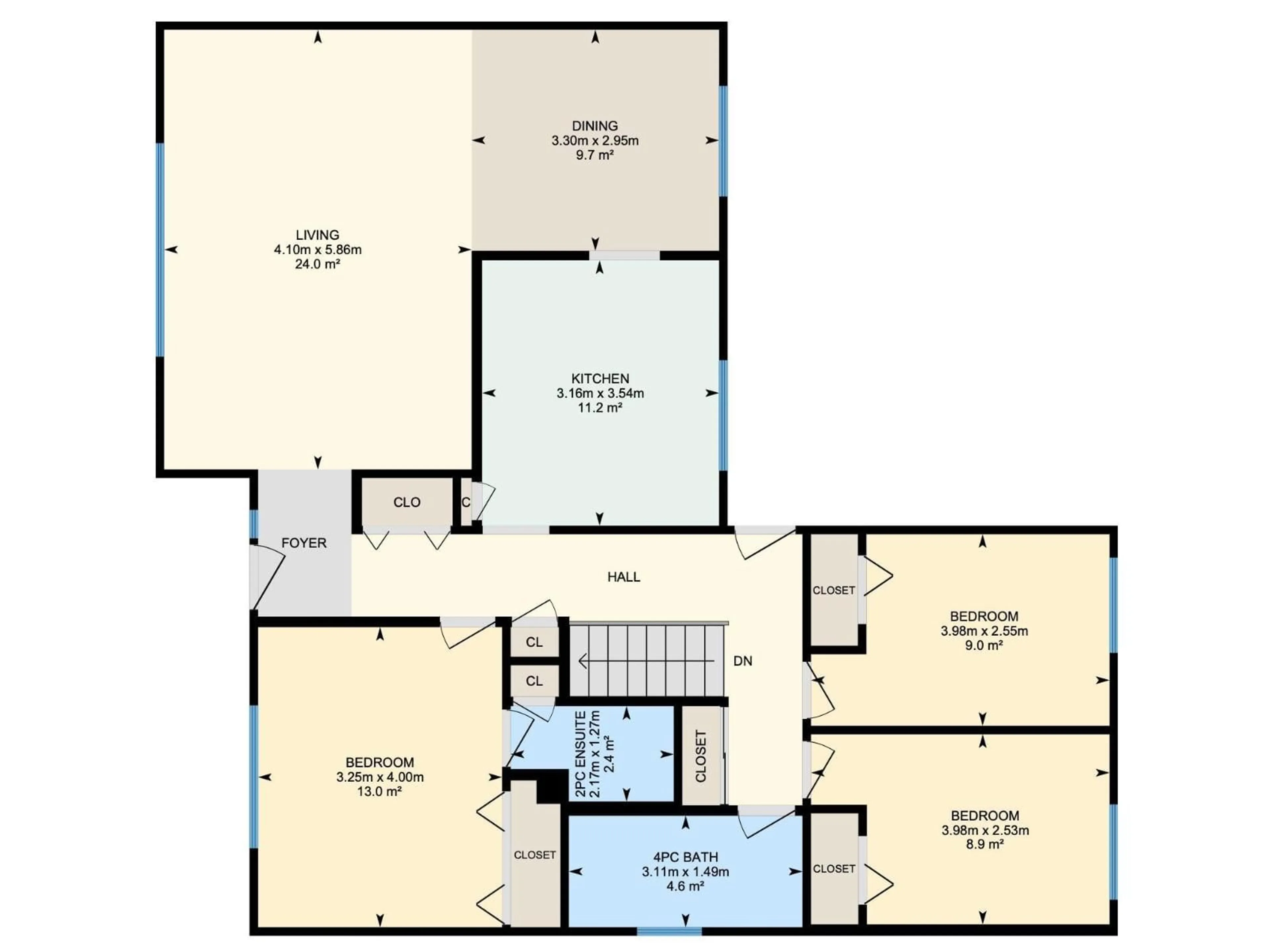 Floor plan for 11519 42 AV, Edmonton Alberta T6J0W4