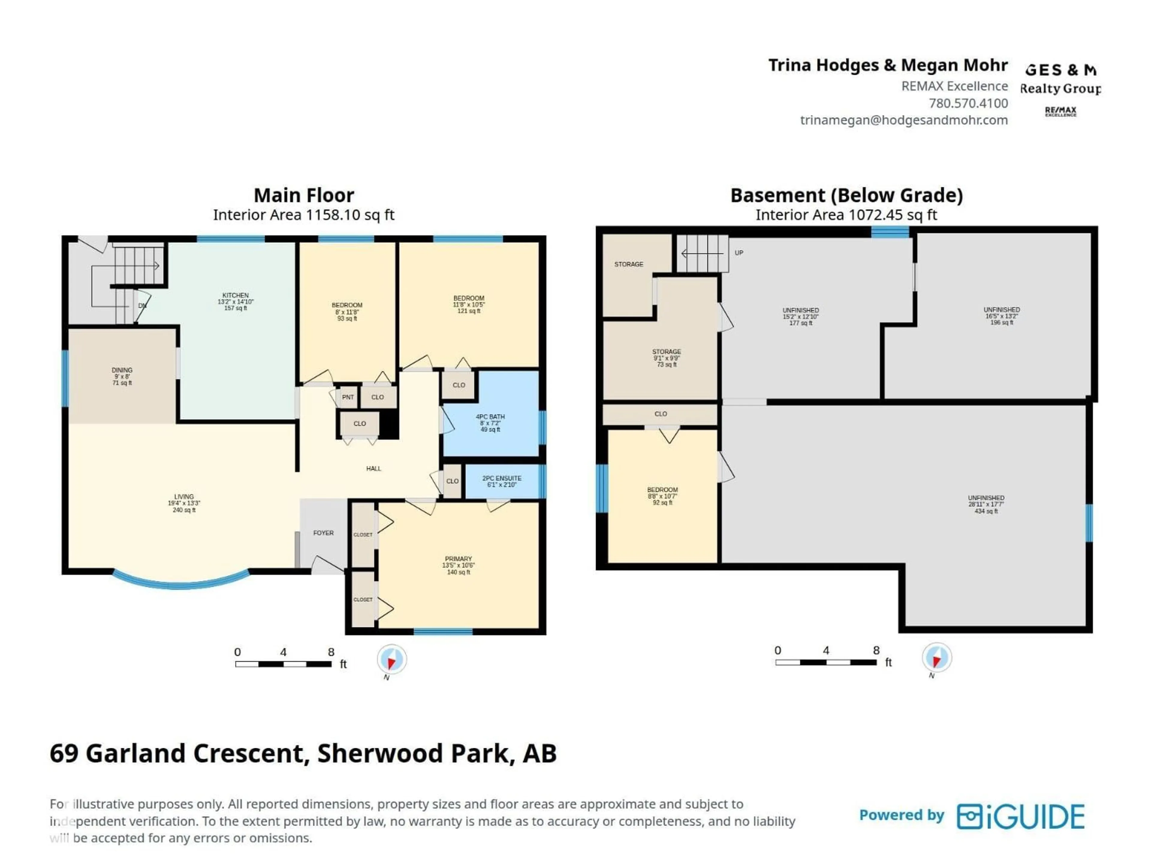 Floor plan for 69 GARLAND CR, Sherwood Park Alberta T8A2P7