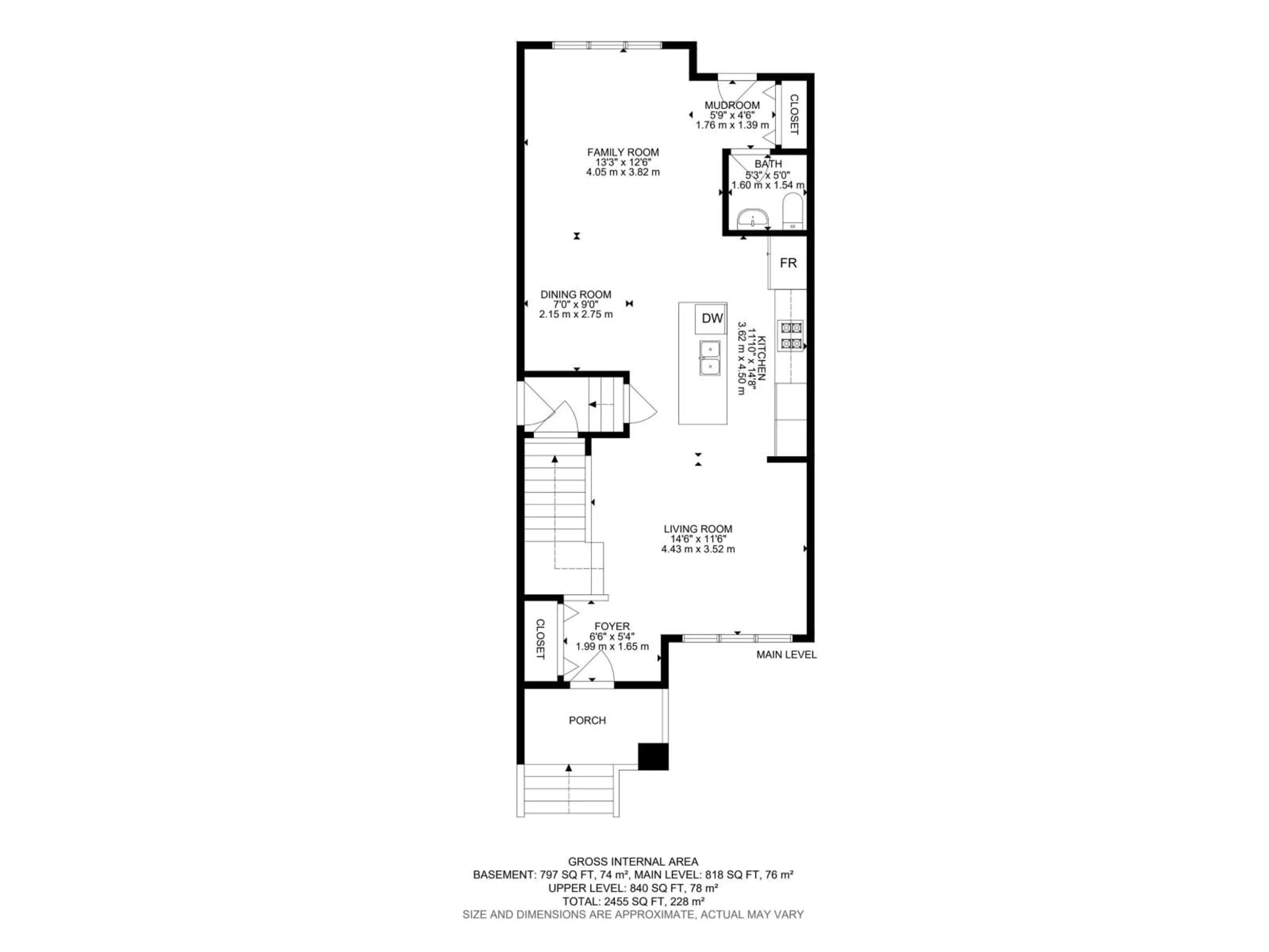 Floor plan for SW - 5745 HAWTHORN CM, Edmonton Alberta T6X3K8