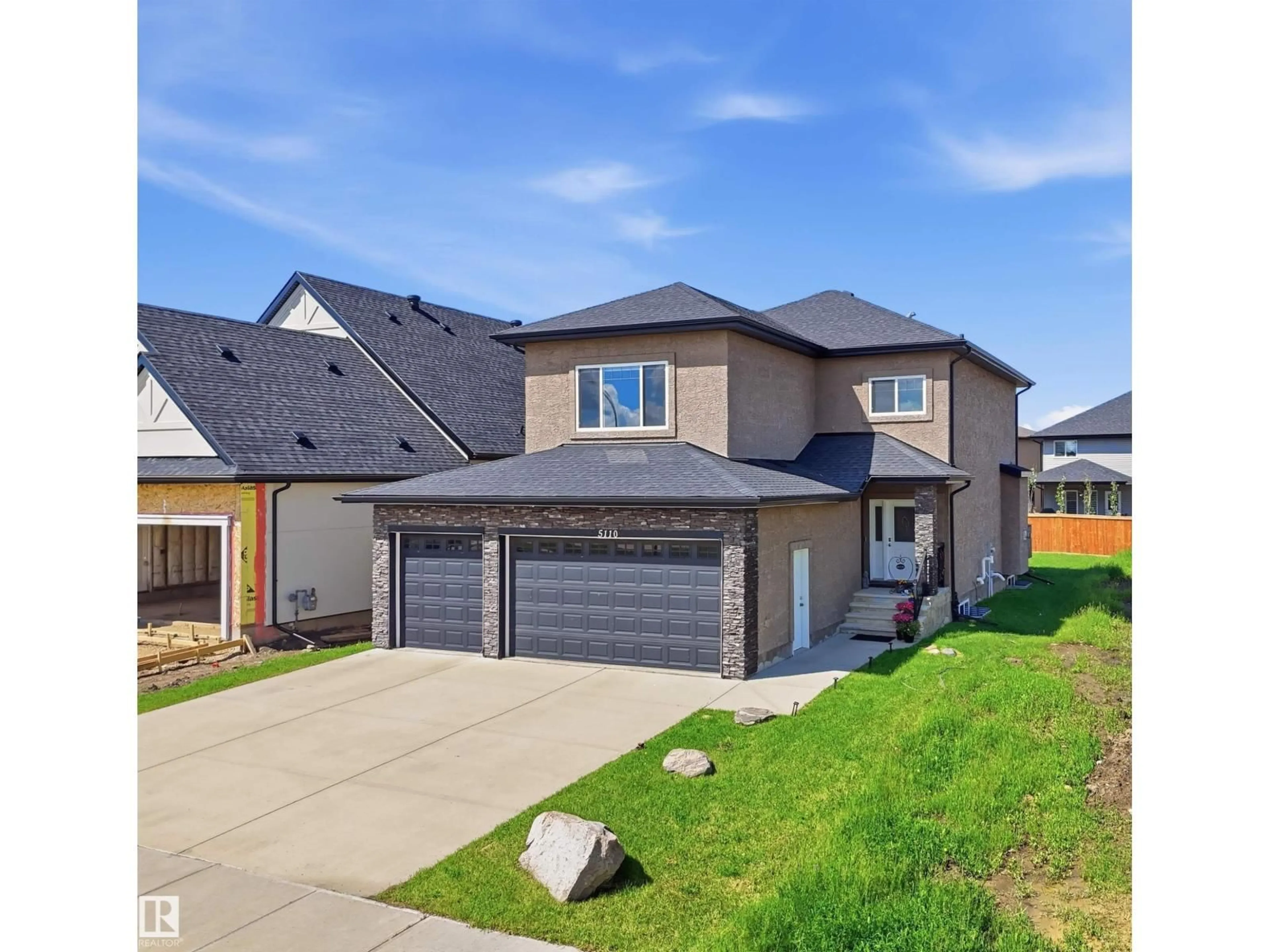 Home with brick exterior material, street for 5110 RUE EAGLEMONT, Beaumont Alberta T4X0H0