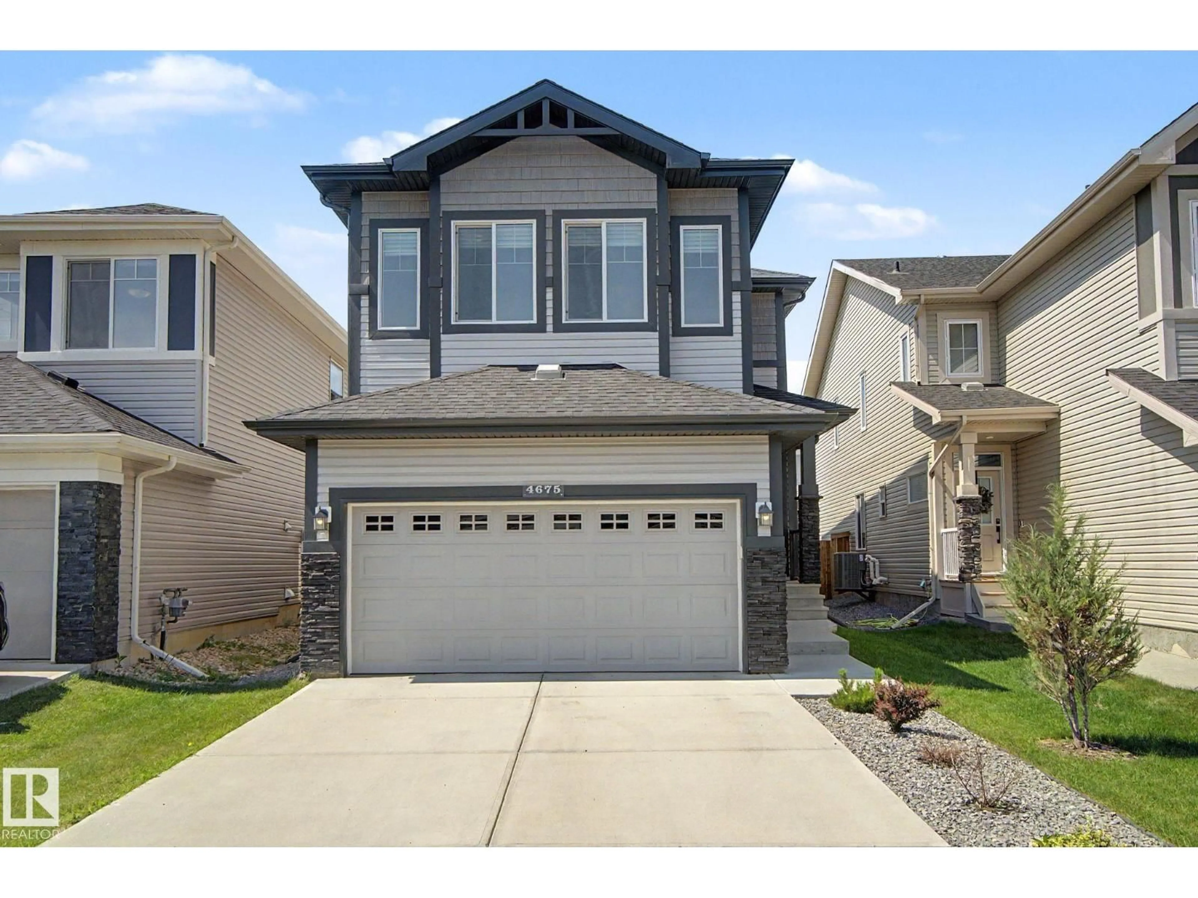 Home with vinyl exterior material, street for 4675 ALWOOD WY, Edmonton Alberta T6W3A3