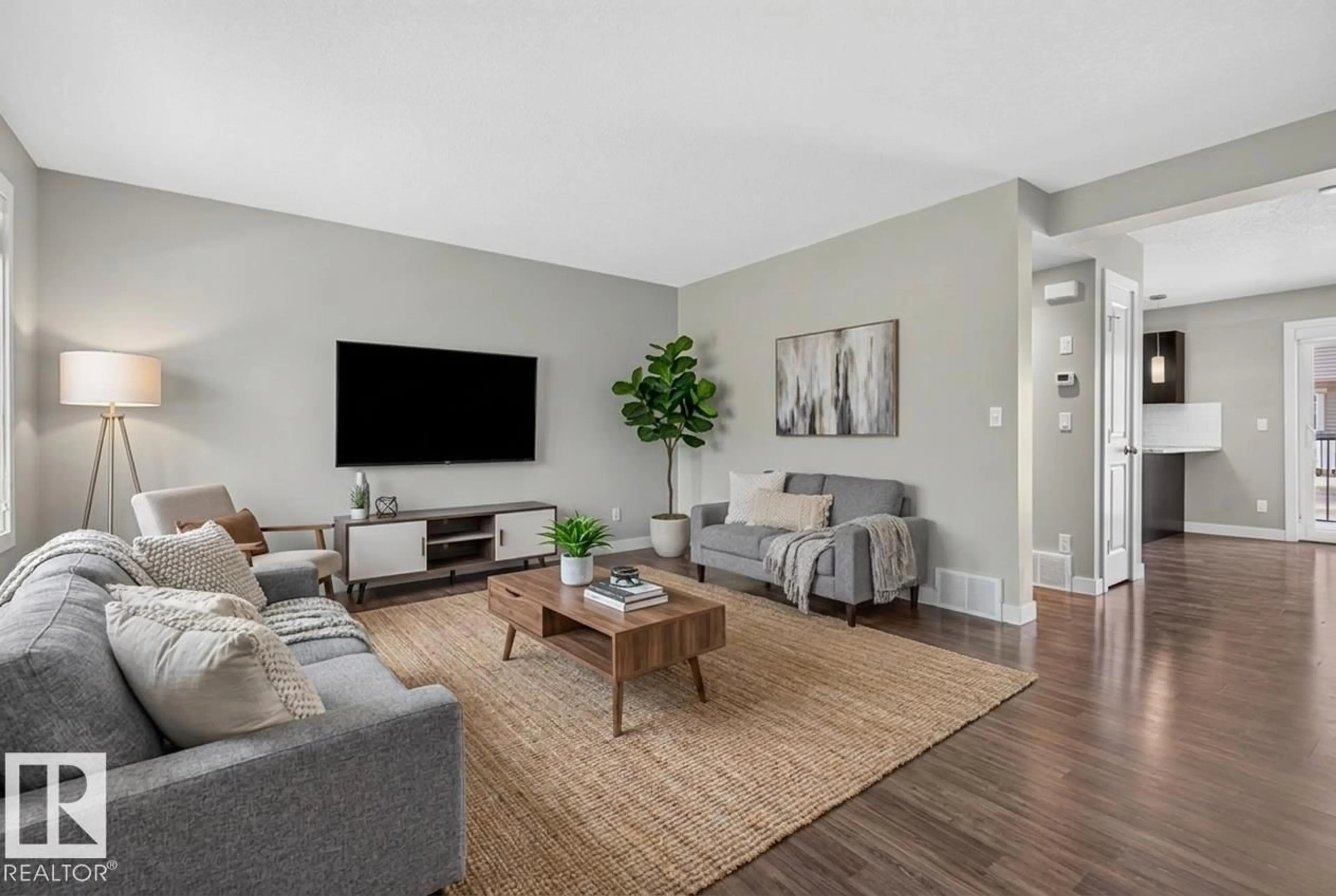 Living room with furniture, unknown for #31 - 7289 SOUTH TERWILLEGAR DR, Edmonton Alberta T6R0N5