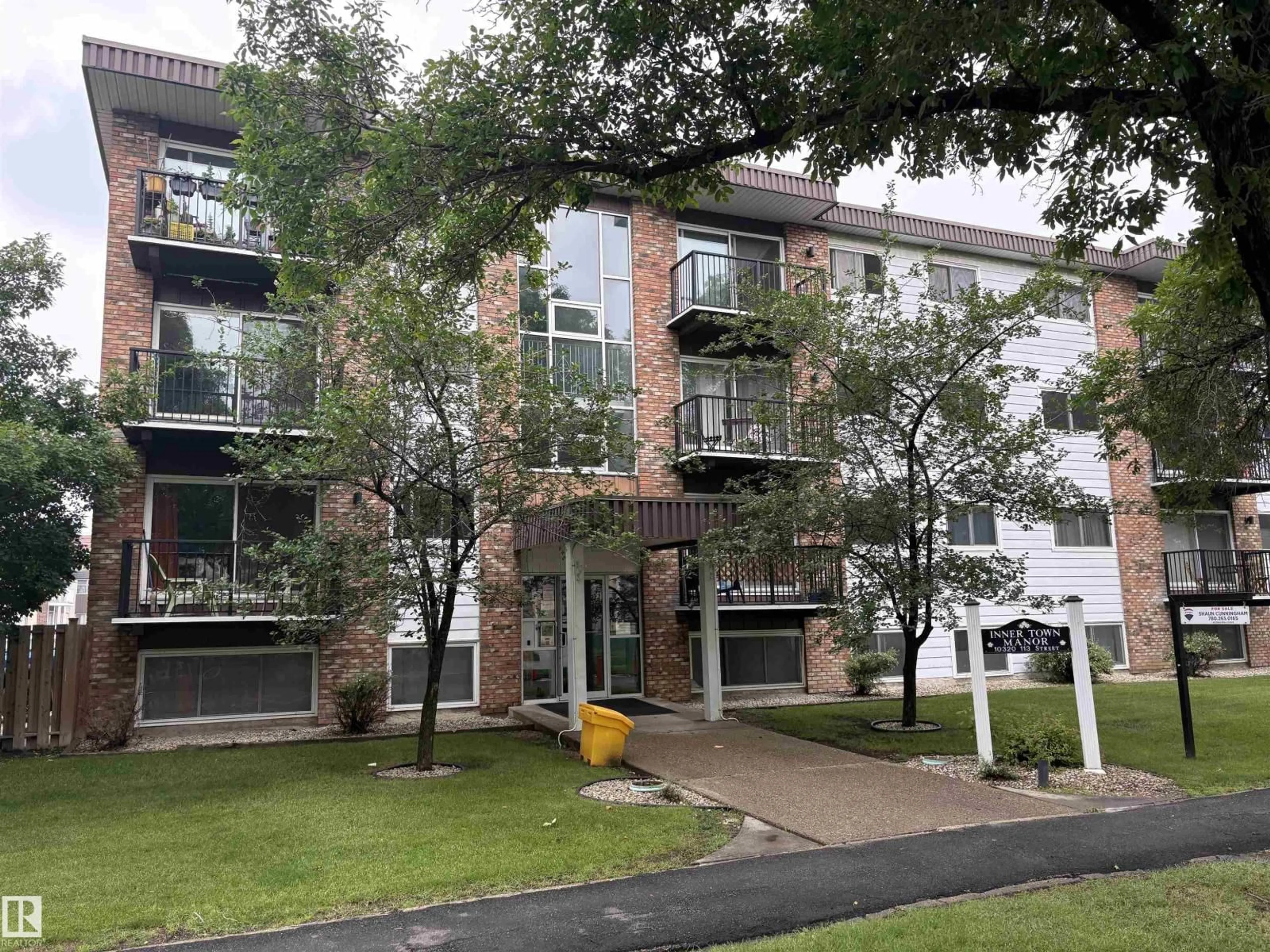 A pic from outside/outdoor area/front of a property/back of a property/a pic from drone, unknown for #301 - 10320 113 ST, Edmonton Alberta T5K1P6