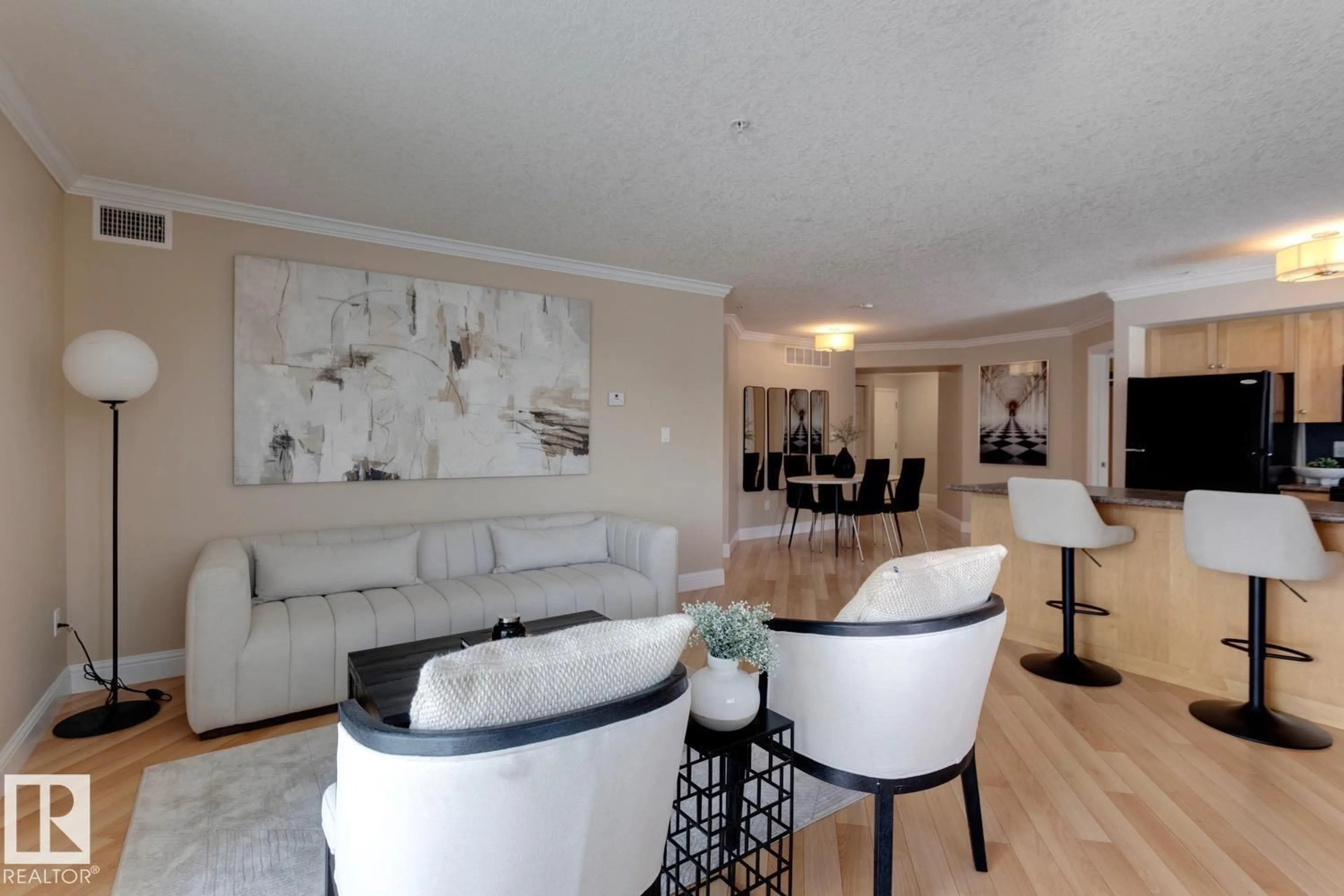 Living room with furniture, unknown for 207 - 14612 125 ST, Edmonton Alberta T5X0B6