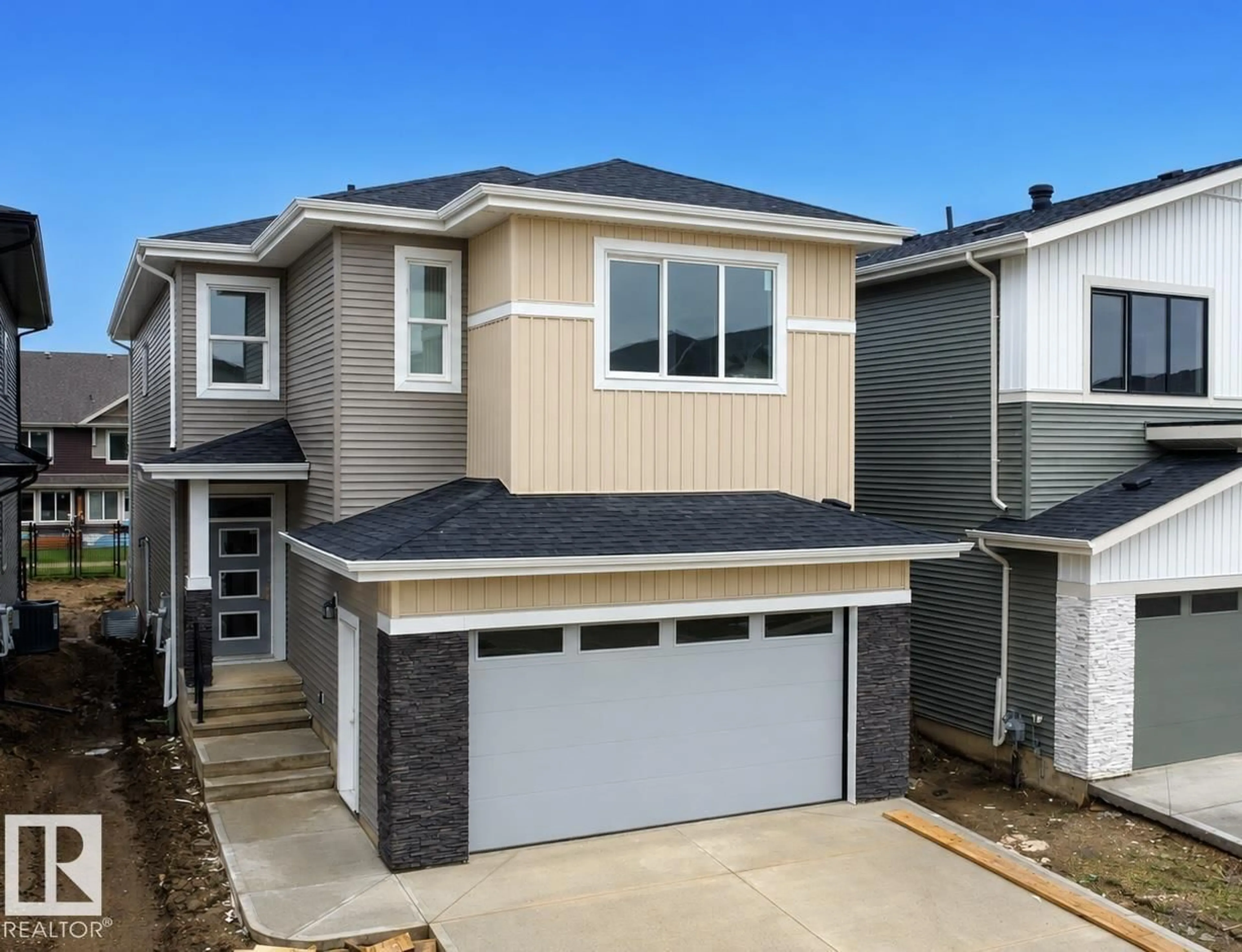 Home with vinyl exterior material, street for LI SW - 8423 MAYDAY LINK, Edmonton Alberta T6X3G1