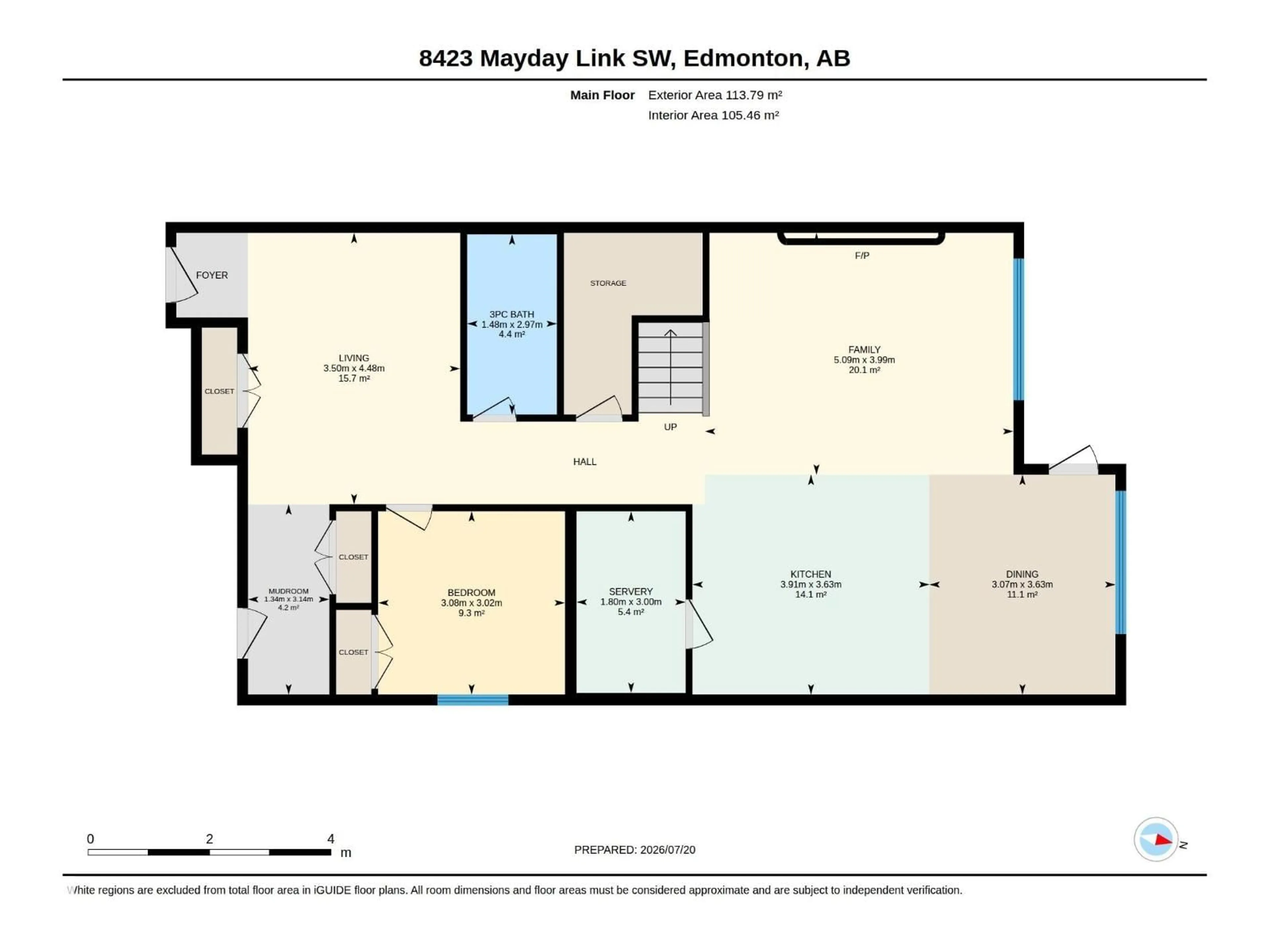 Floor plan for LI SW - 8423 MAYDAY LINK, Edmonton Alberta T6X3G1