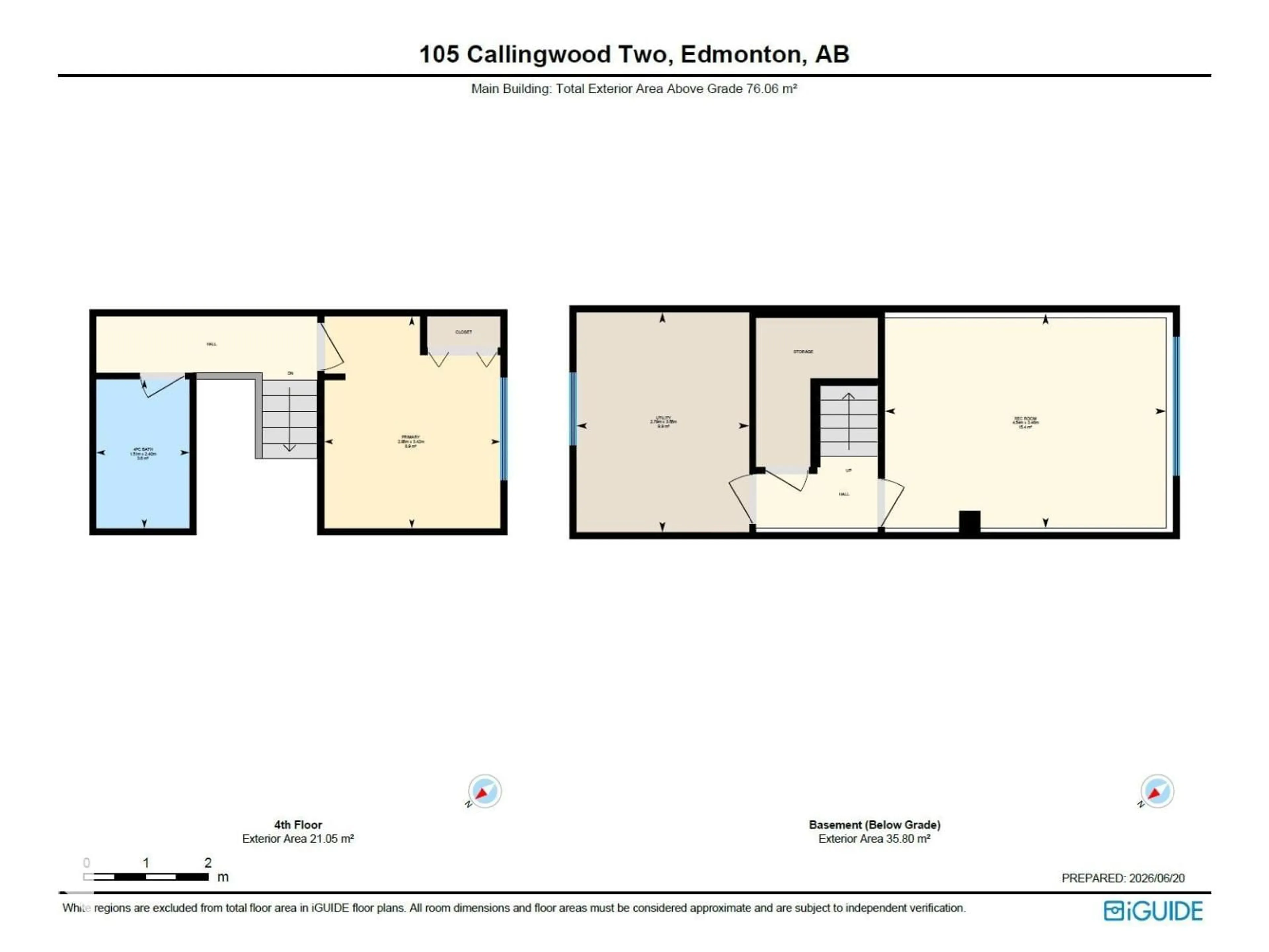 Floor plan for 105 CALLINGWOOD TWO NW, Edmonton Alberta T5T1A3