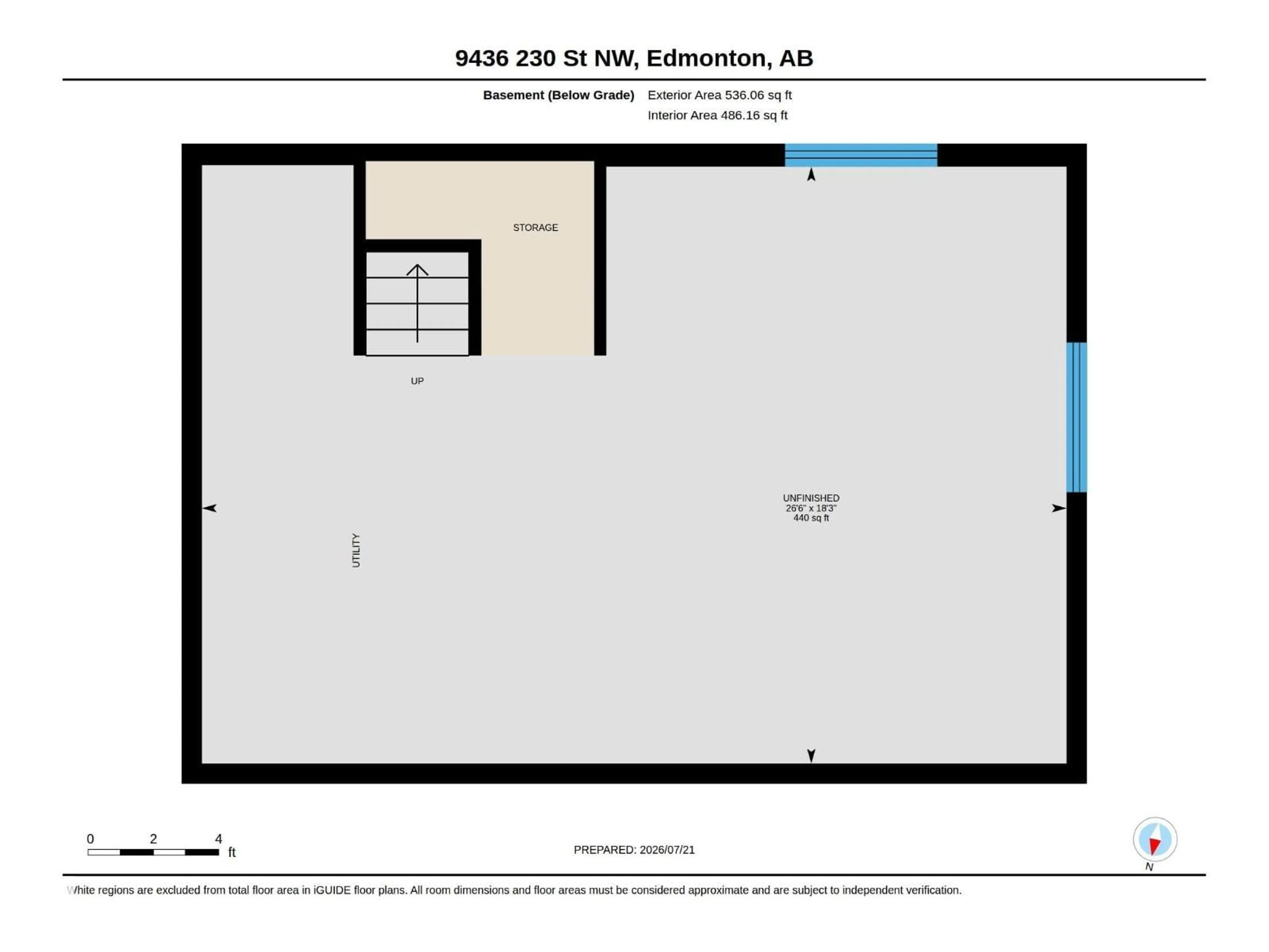 Floor plan for 9436 230 ST, Edmonton Alberta T5T7B5
