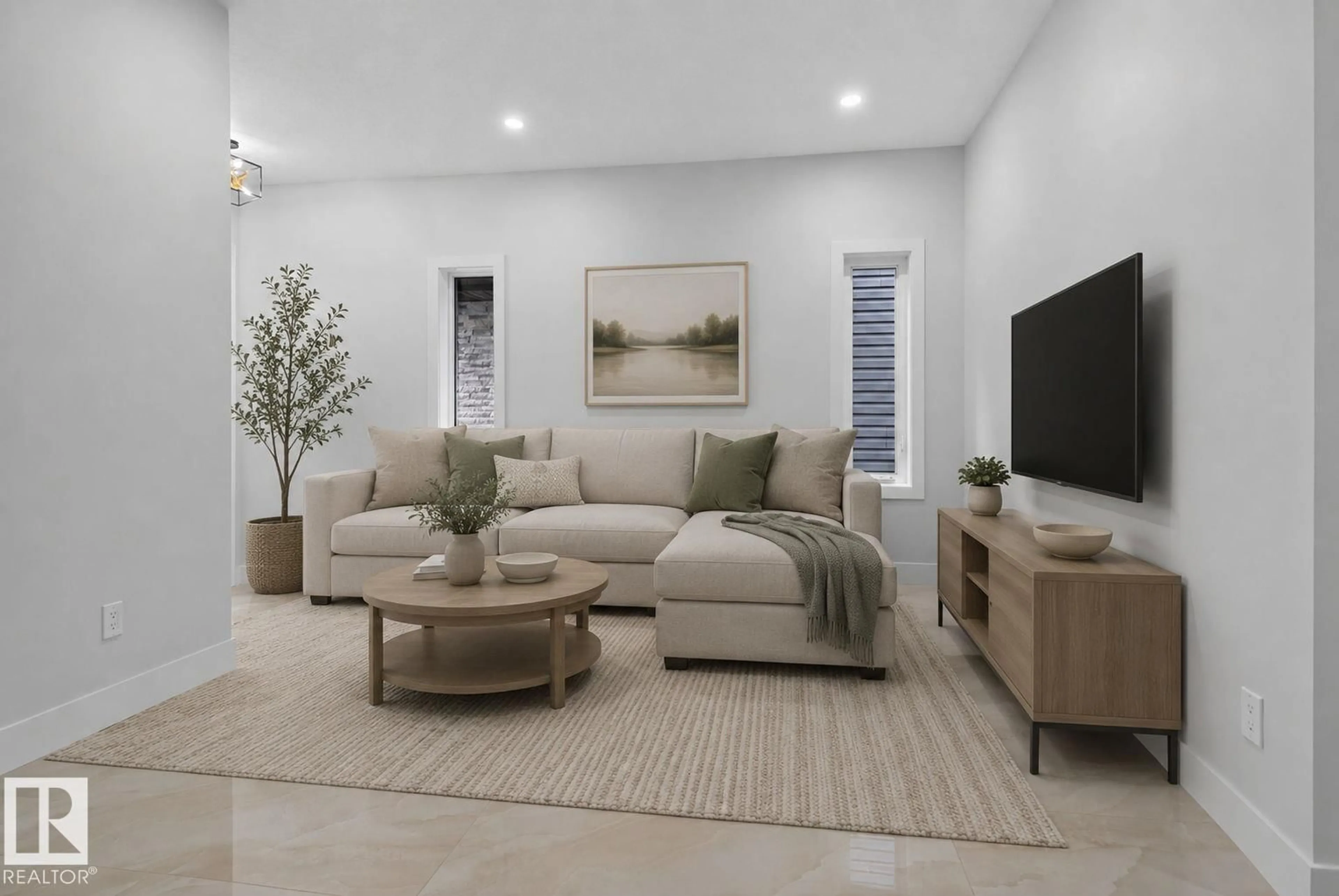 Living room with furniture, unknown for 213 FRASER WY, Edmonton Alberta T5Y4C1