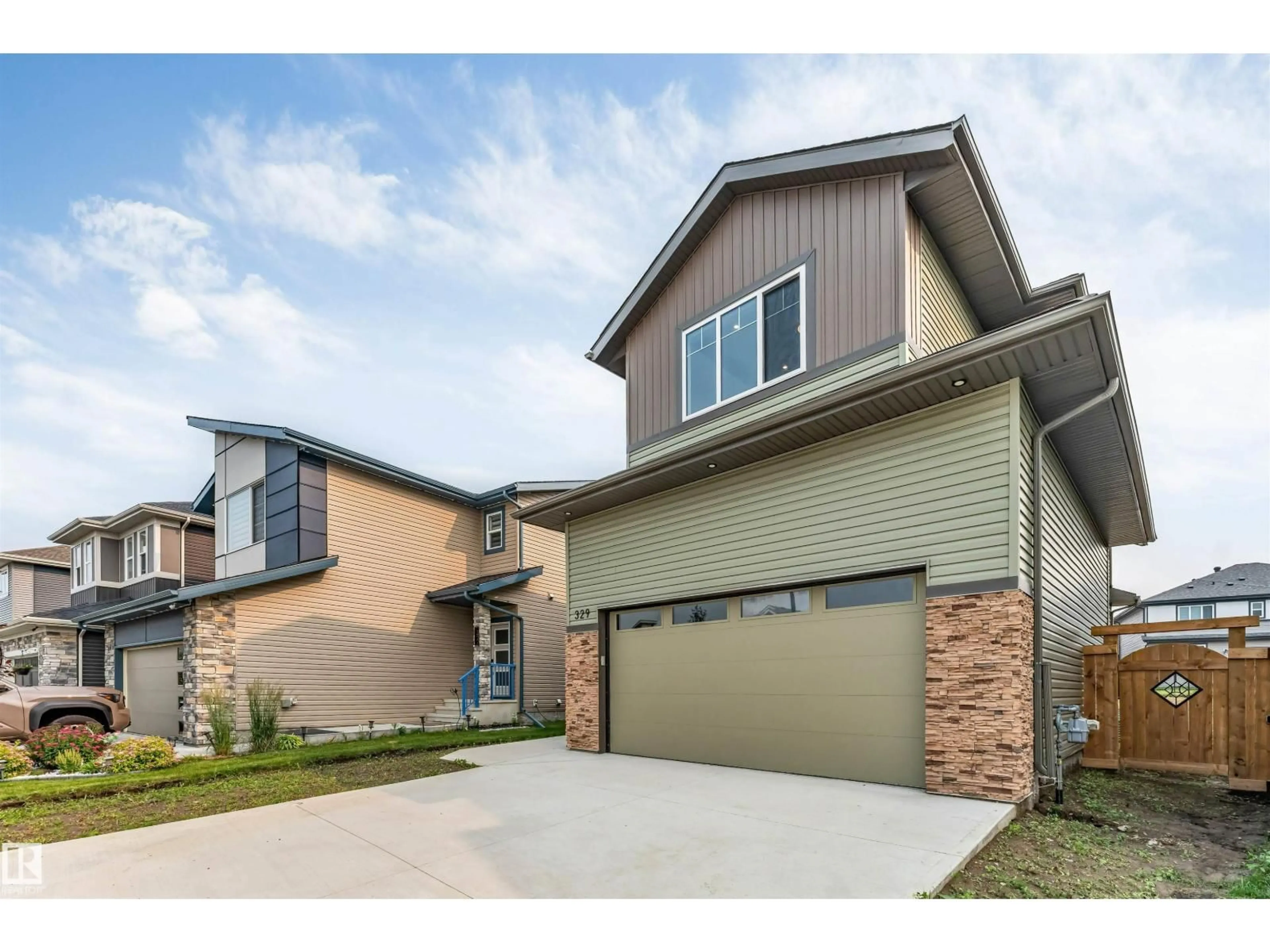 Home with brick exterior material, street for 329 BALSAM LI, Leduc Alberta T9E1L2