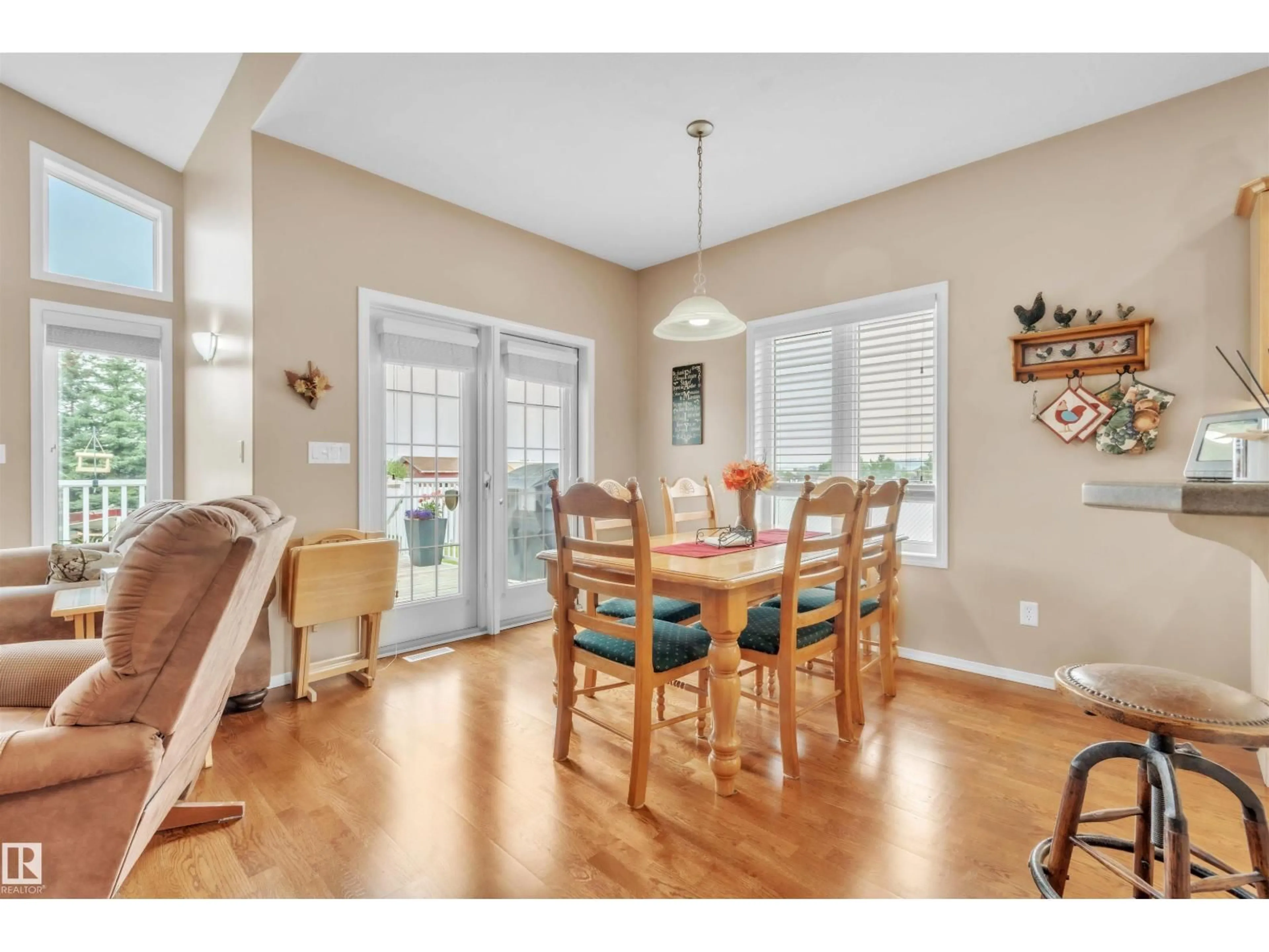 Dining room, wood/laminate floor for 3006 RED FOX DR, Cold Lake Alberta T9M1N9